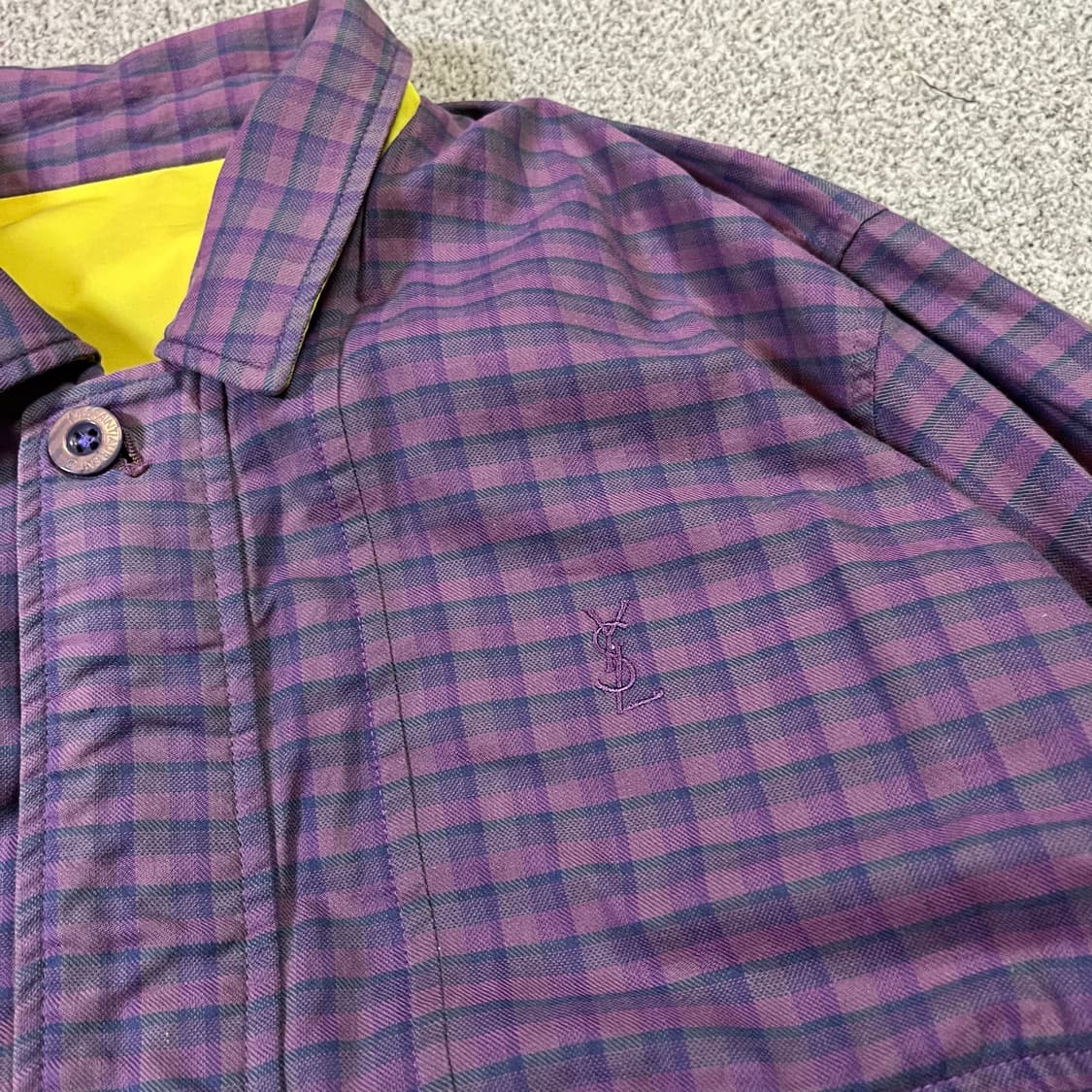 Y.S.L 입생로랑 리버시블 블루종 자켓 상품이미지4