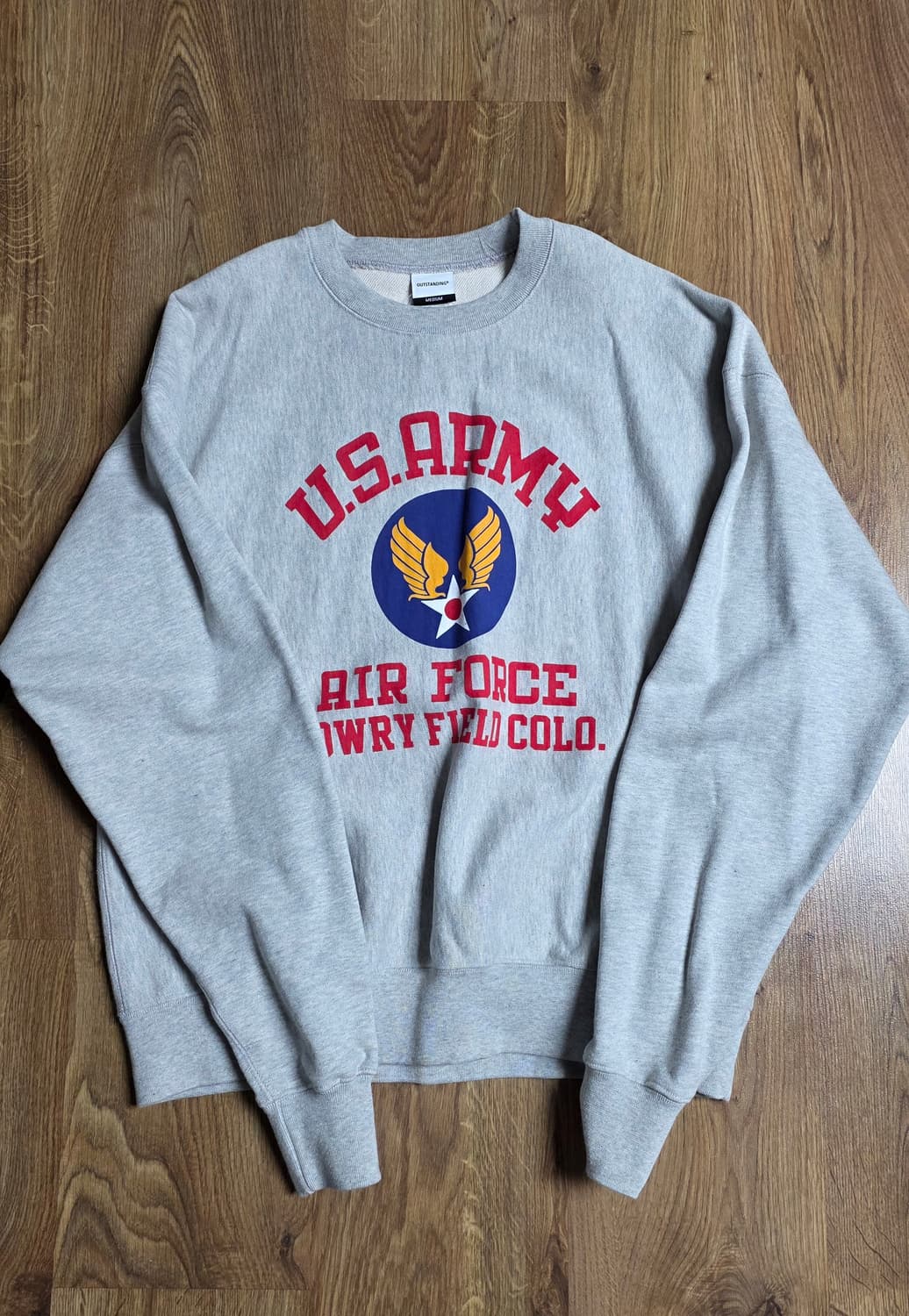 아웃스탠딩 MIL 스웻 멜란지그레이 M 상품이미지2