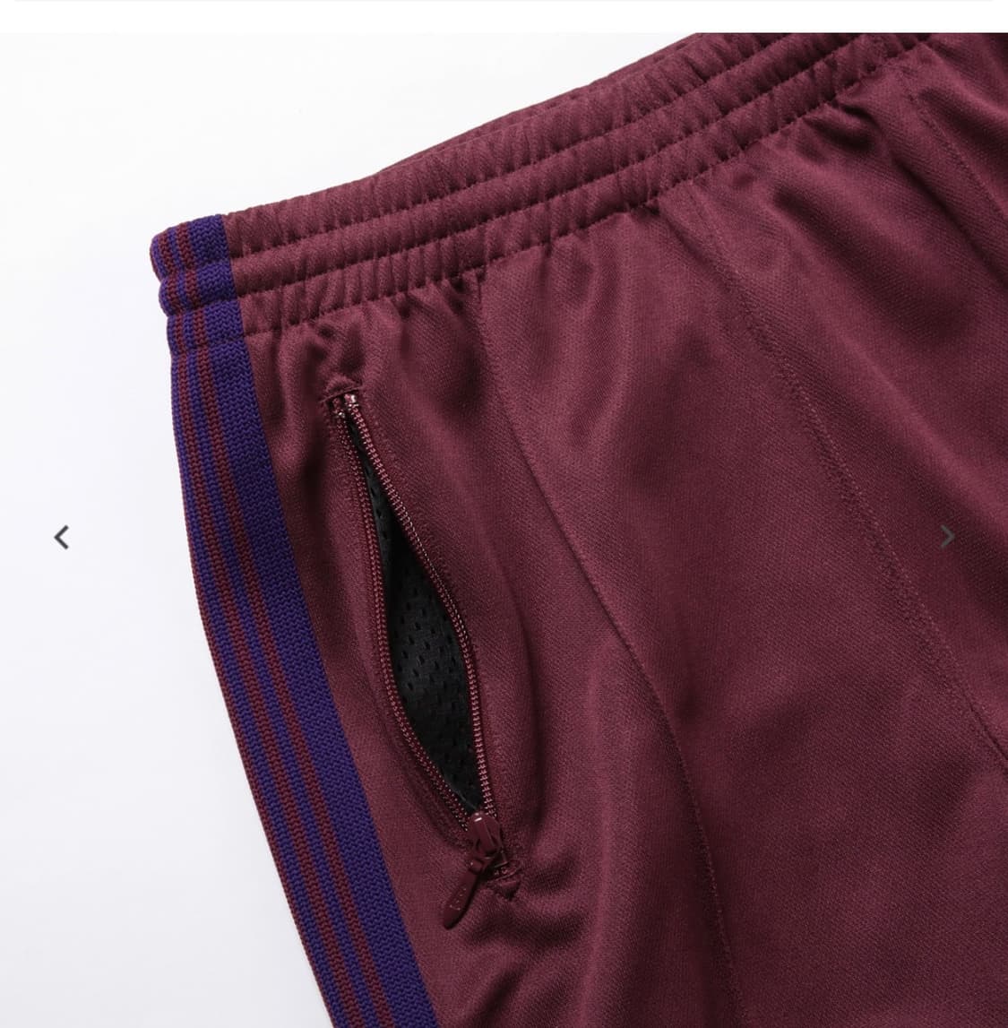 니들스 트랙팬츠 스트레이트핏 와인 s사이즈 상품이미지3