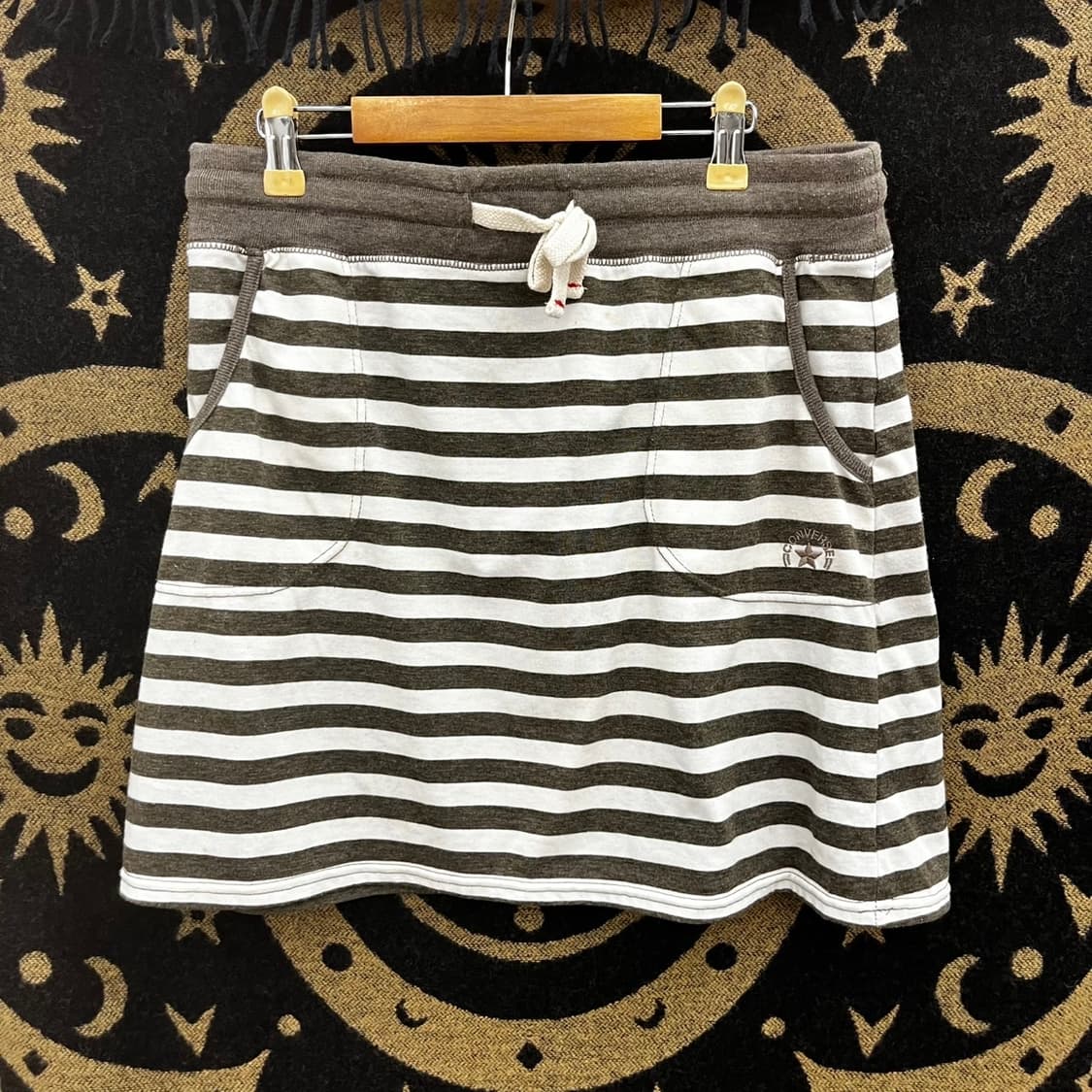 컨버스 재팬 빈티지 Y2K 갸루 스트라이프 키치 미니스커트 K0112 상품이미지3