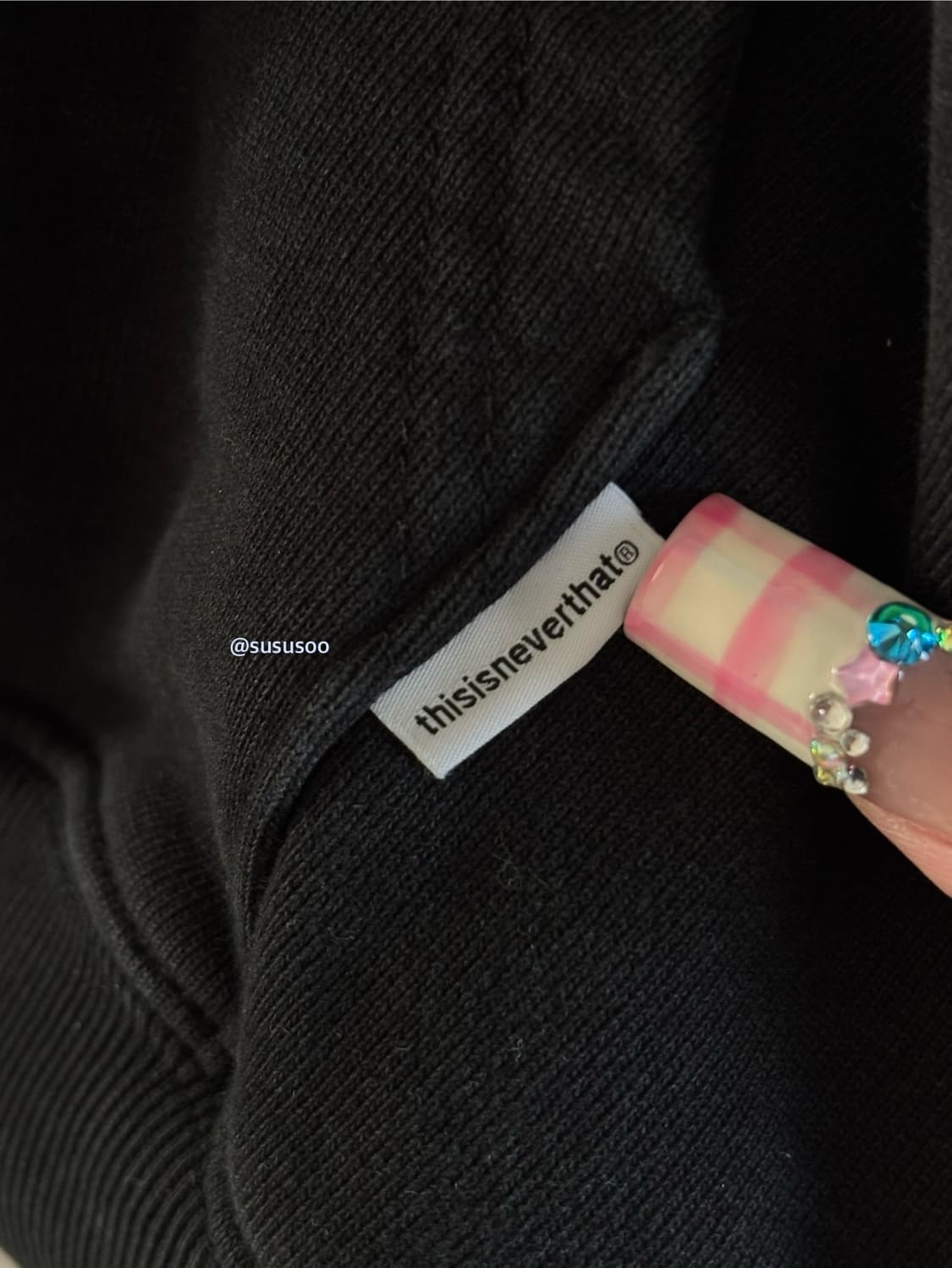 디스이즈네버댓 후드티 블랙 L ( 디네댓 T-Logo Hoodie ) 상품이미지5