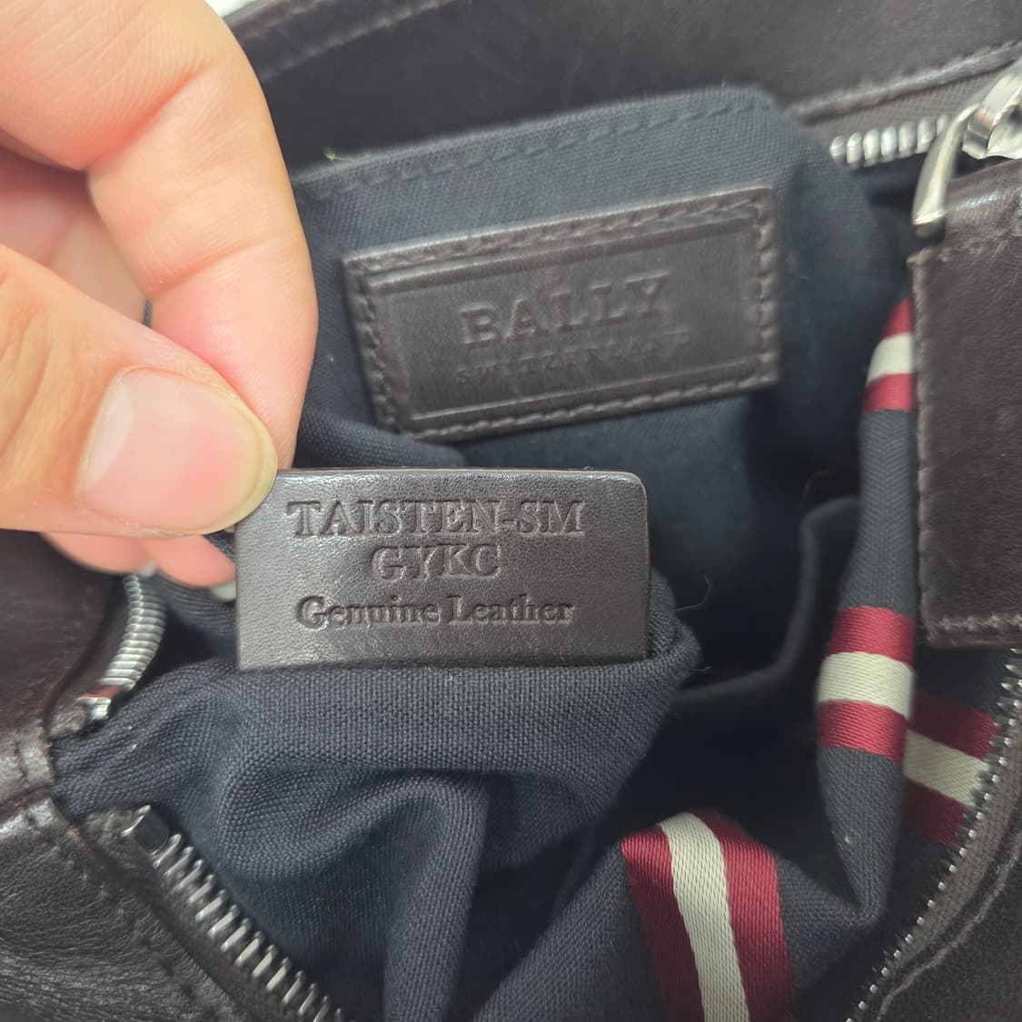 발리 삼선 가죽 크로스백 메신저백 남성 가방 브라운 상품이미지9