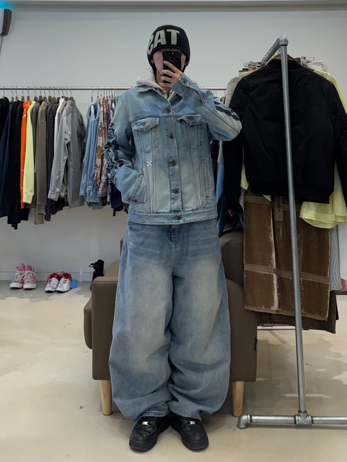 오프화이트 임프레셔니즘 데님 자켓  상품이미지7