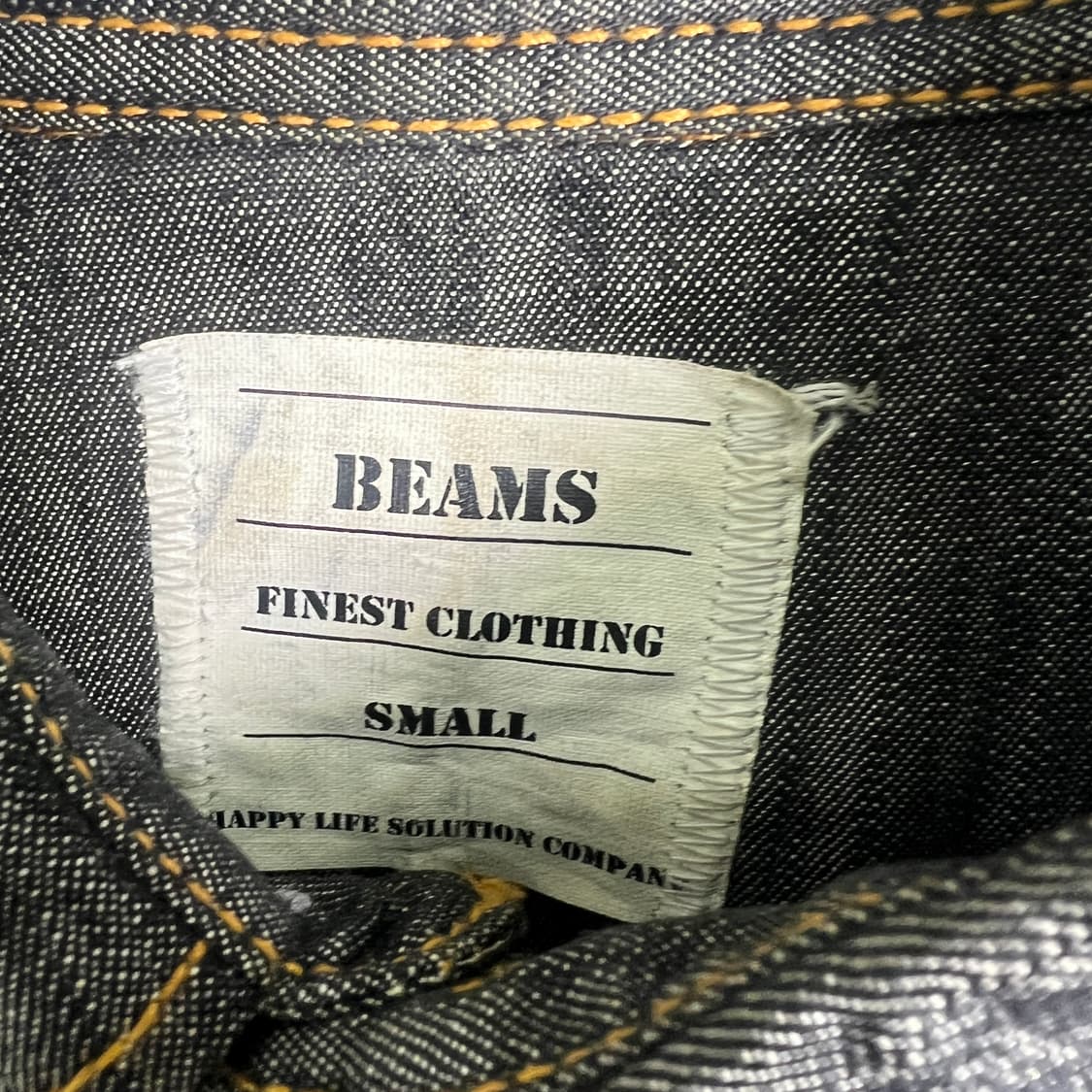 빔즈 웨스턴 블랙 데님 셔츠 S 상품이미지3