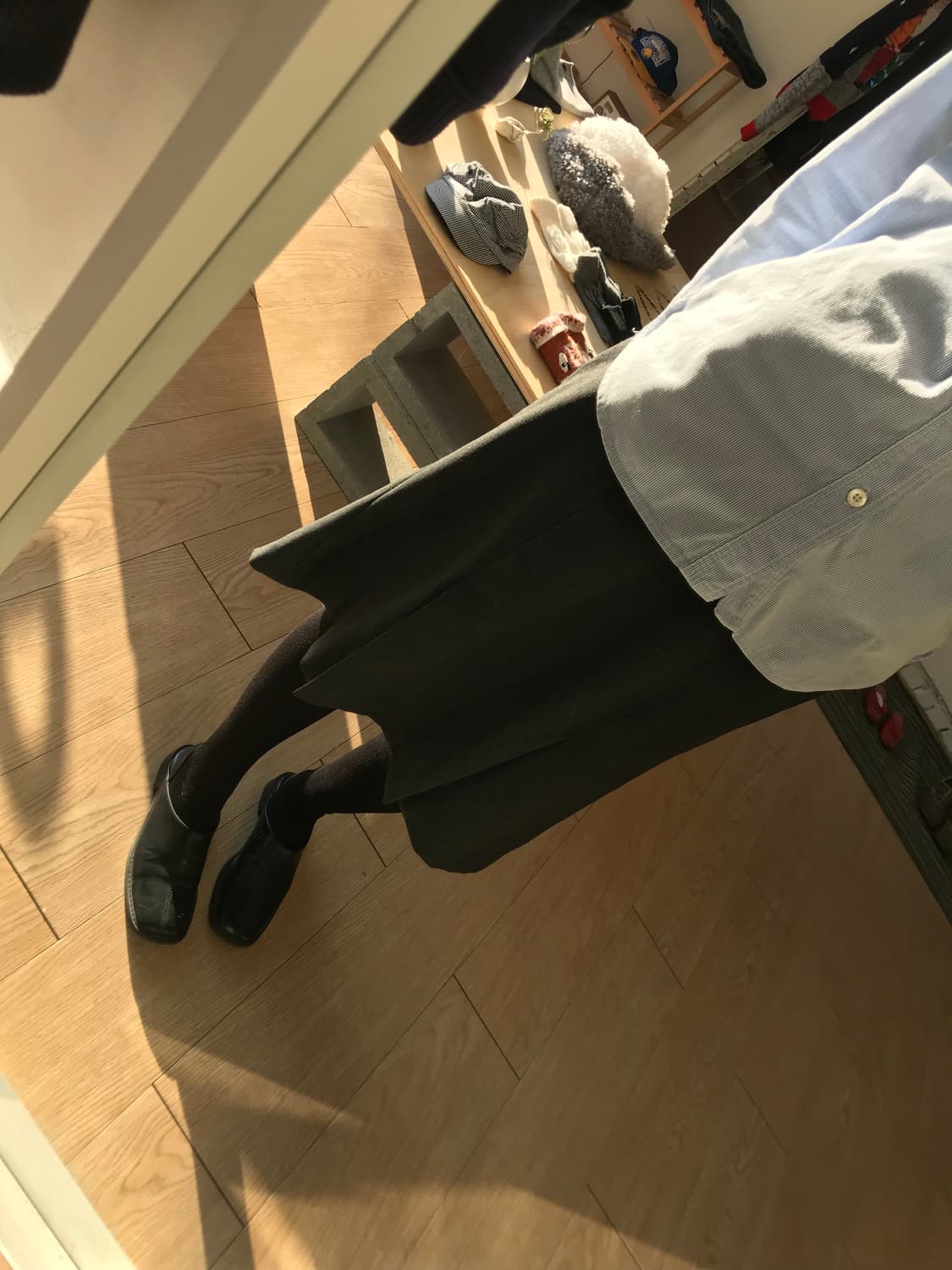 vintage charcoal skirt 상품이미지2