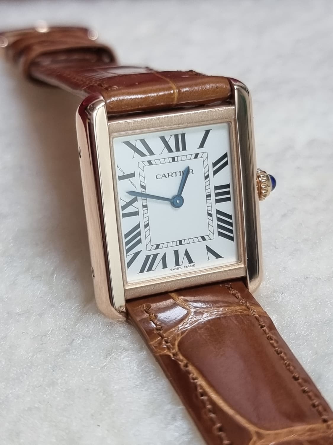 까르띠에 탱크솔로 18K 로즈골드 SM 시계 (남녀공용) 19년 상품이미지3