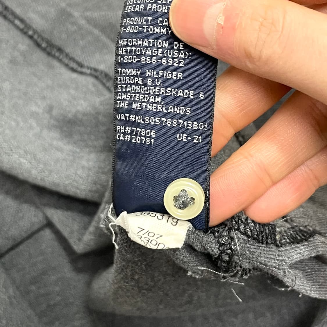 타미힐피거 그레이 긴팔 카라티셔츠 남성M 상품이미지5