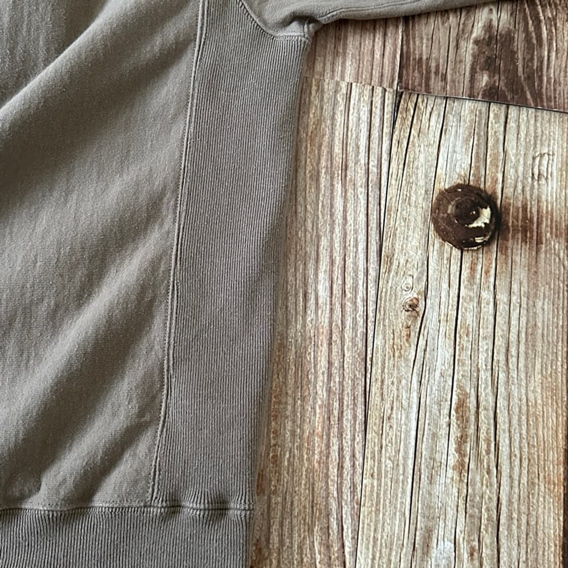 unfil 언필 리버스위브 스웻셔츠 4 사이즈 베이지 색상 상품이미지7