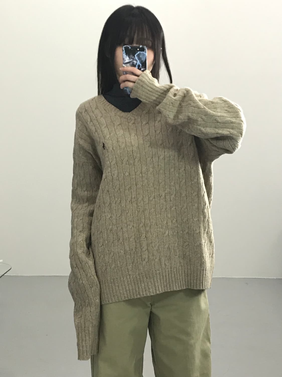 Polo Ralph Lauren Lambswool Cable Knit  상품이미지1