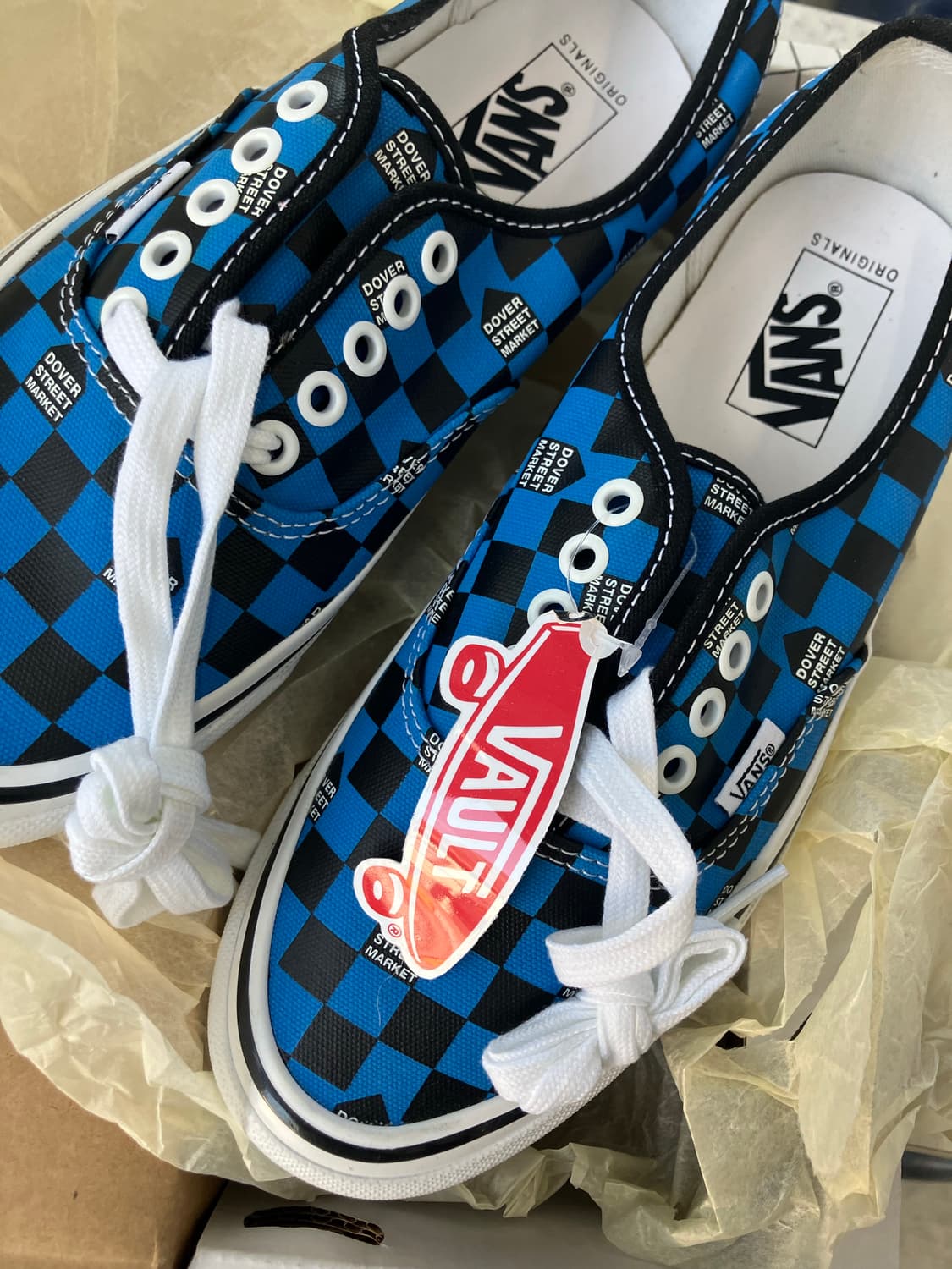[새상품] 반스 x 도버스트리트마켓 볼트 체커보드 블루 신발 260 상품이미지2