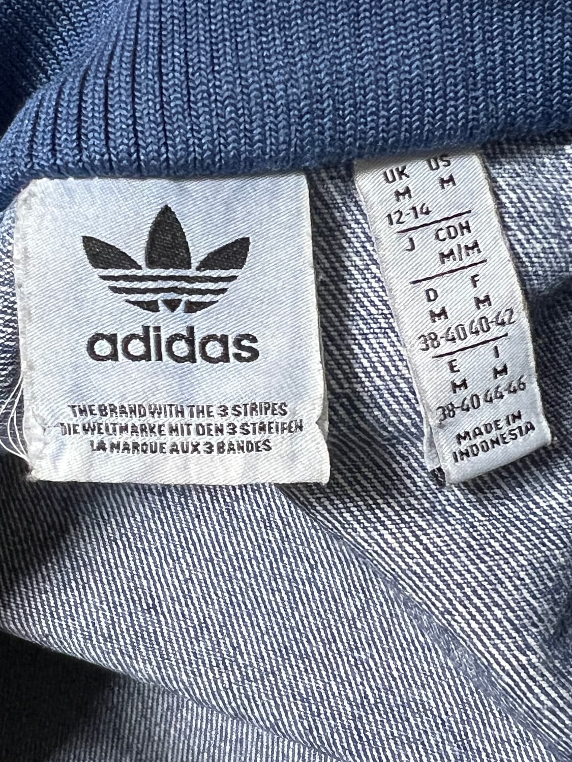 아디다스 데님 트랙탑 M 상품이미지3