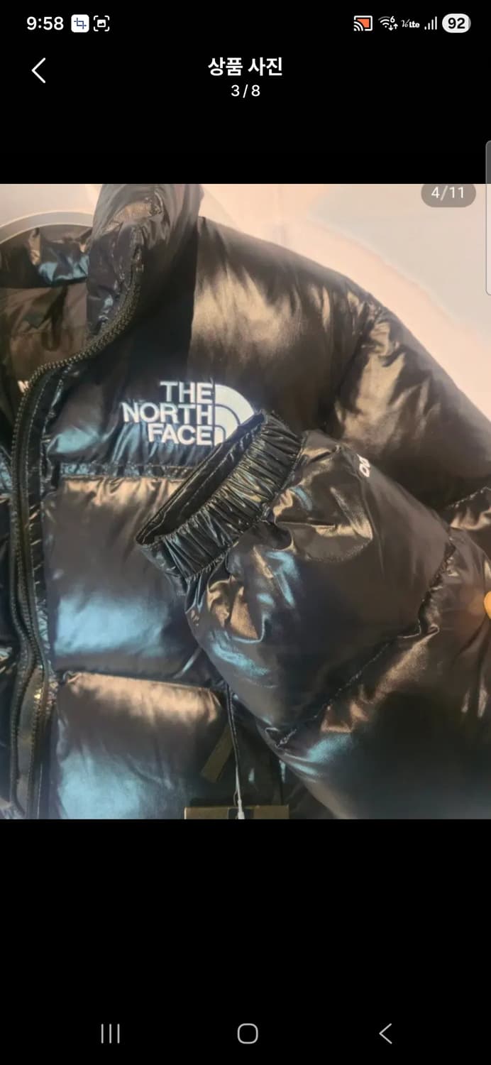 새상품 노스페이스 눕시 크롭 숏패딩 사이즈 95 상품이미지3