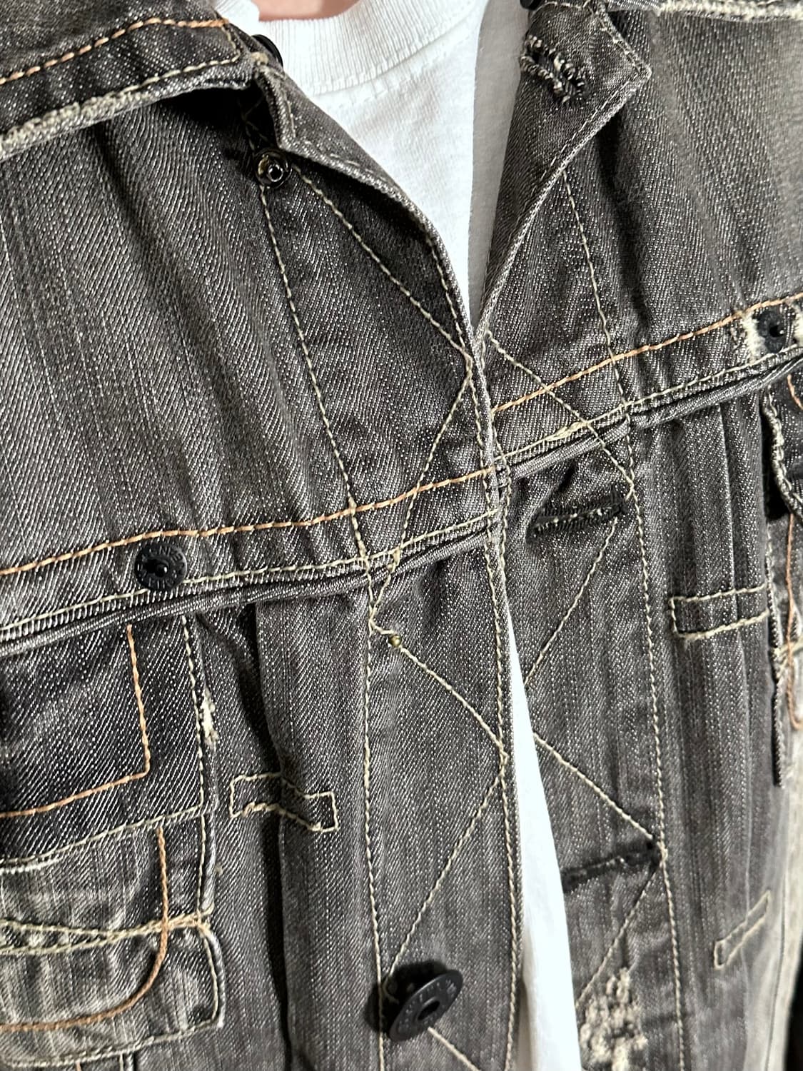 웨스턴 셰인 디트로이트 워시드 데님자켓 (on.569)   상품이미지4