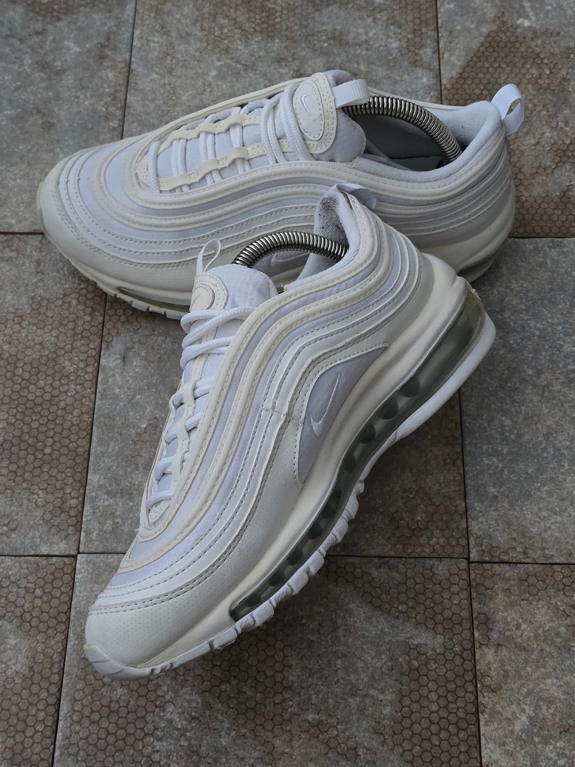 (240)나이키 에어맥스 97 트리플 화이트 상품이미지5