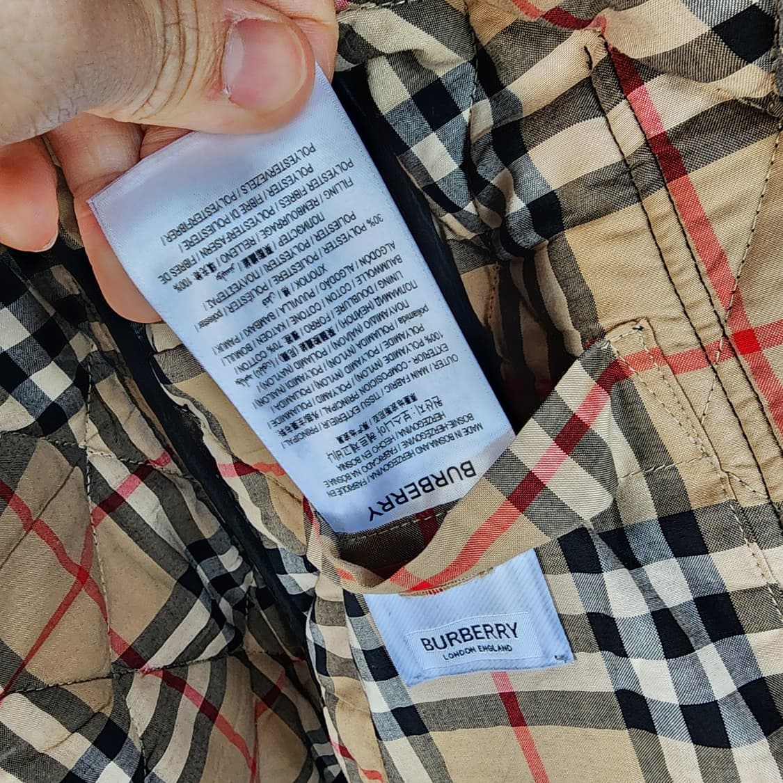 버버리 블랙 퀼팅 자켓 상품이미지6