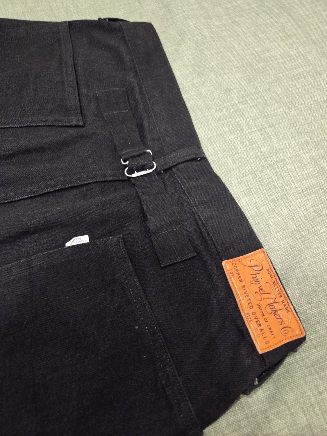 피그벨 pm-301 블랙 클래식 와이드 진 30사이즈 상품이미지3