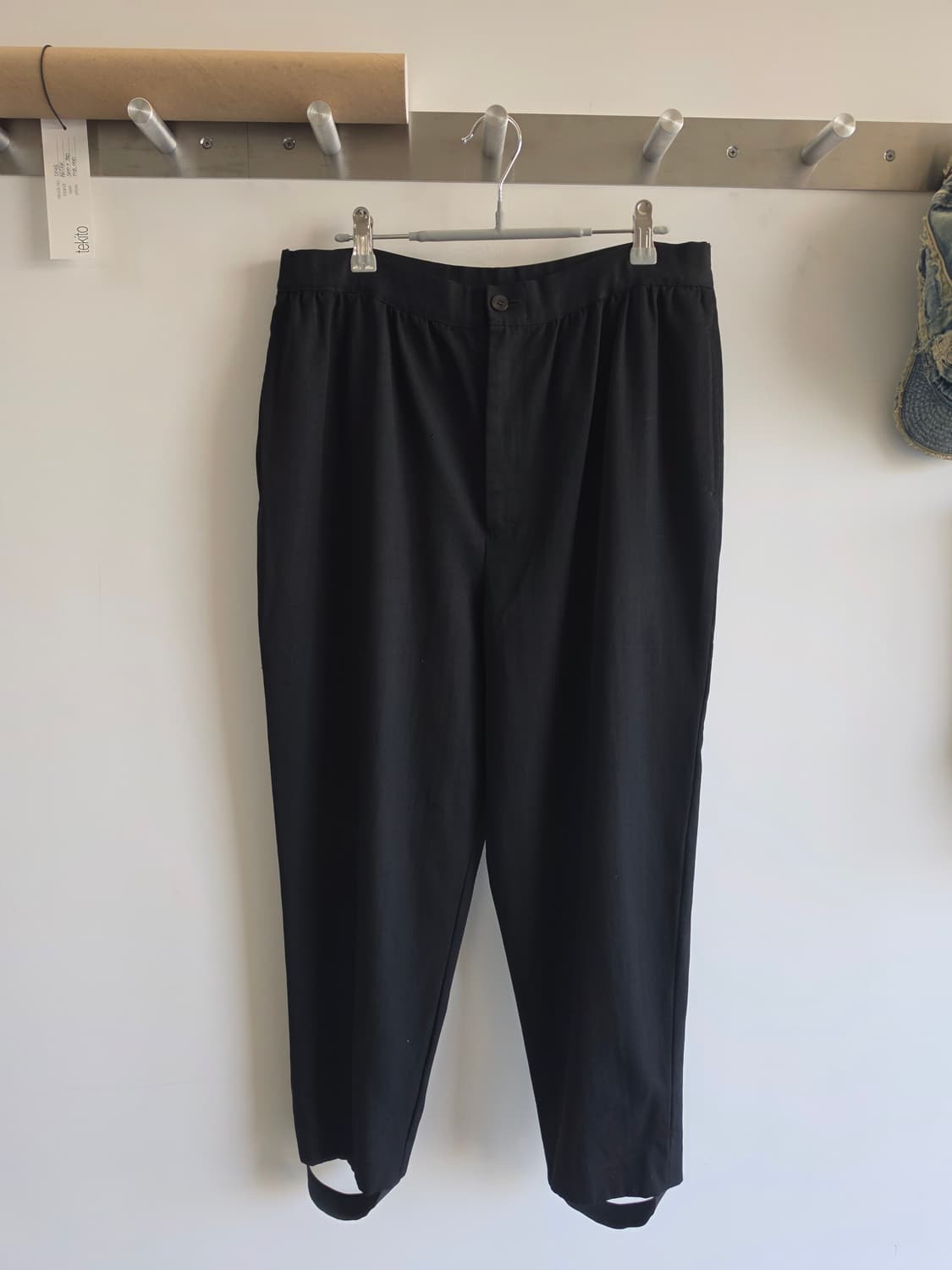 꼼데가르송 트리콧 90s 울 테이퍼드 스티럽 팬츠 상품이미지1