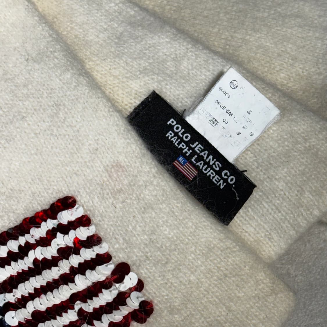 폴로 90s 성조기 울 니트 머플러 스카프 (OS) 상품이미지6