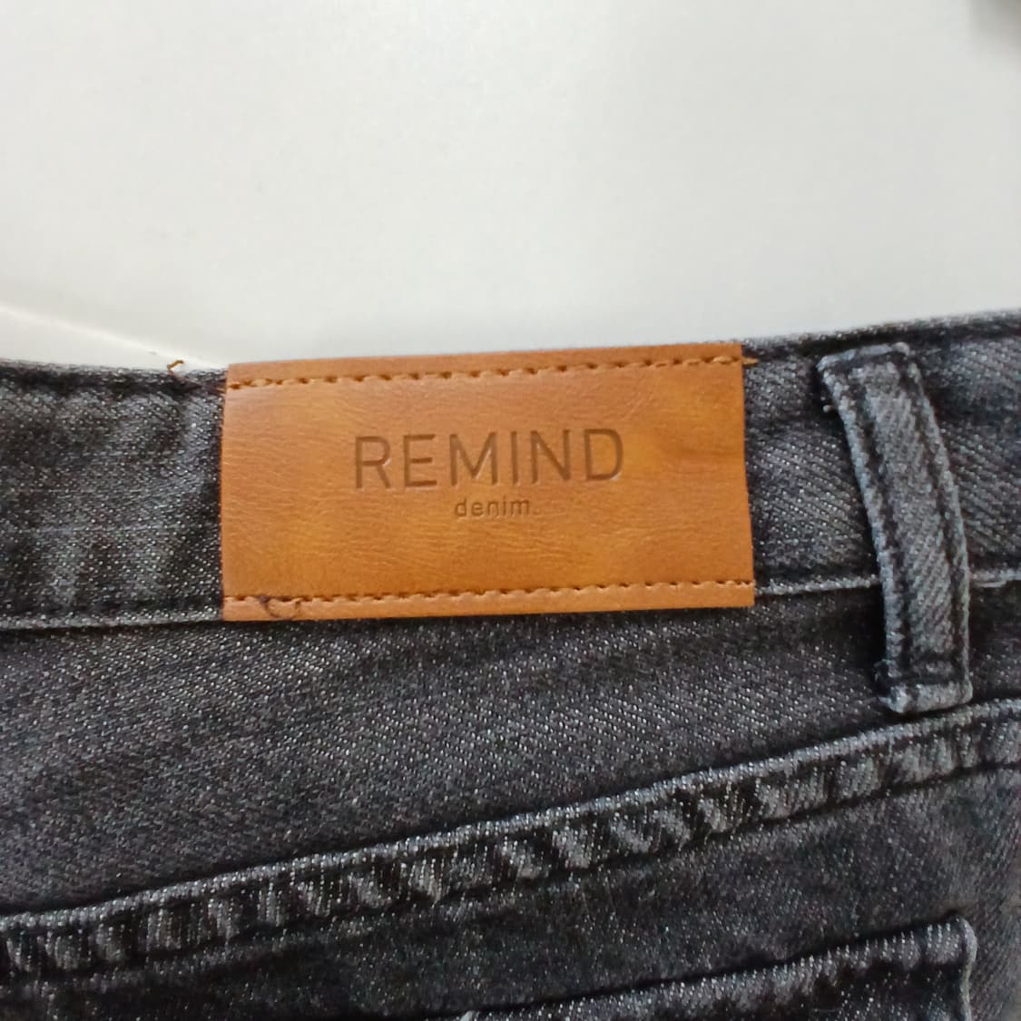 REMIND 흑청 와이드 데님 팬츠 상품이미지6