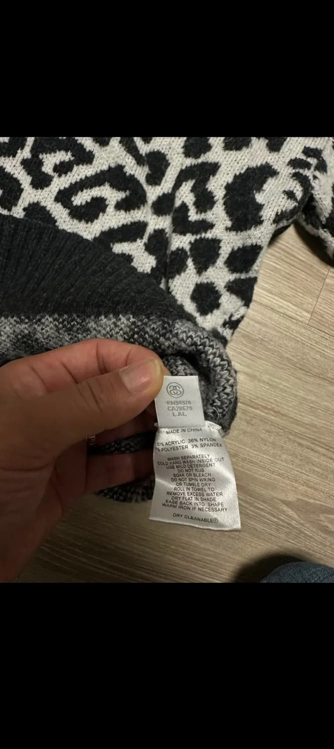 일본판 스투시 레오파드 니트 상품이미지6