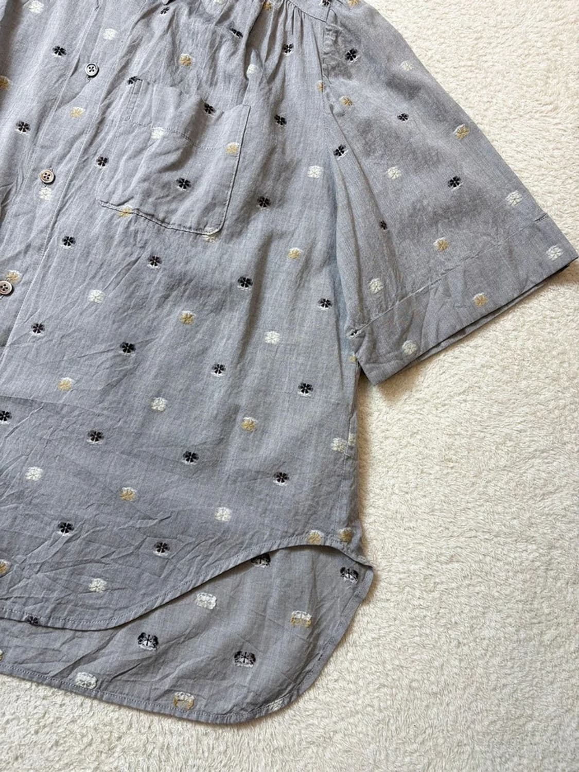 GASA 00's 재팬 플리츠 반팔 블라우스 PN6494 상품이미지3