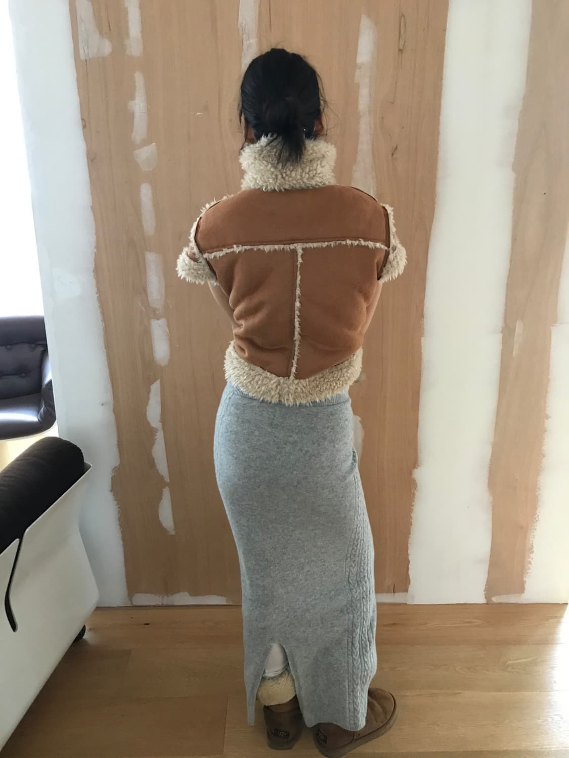 vintage half shearling jacket 상품이미지3