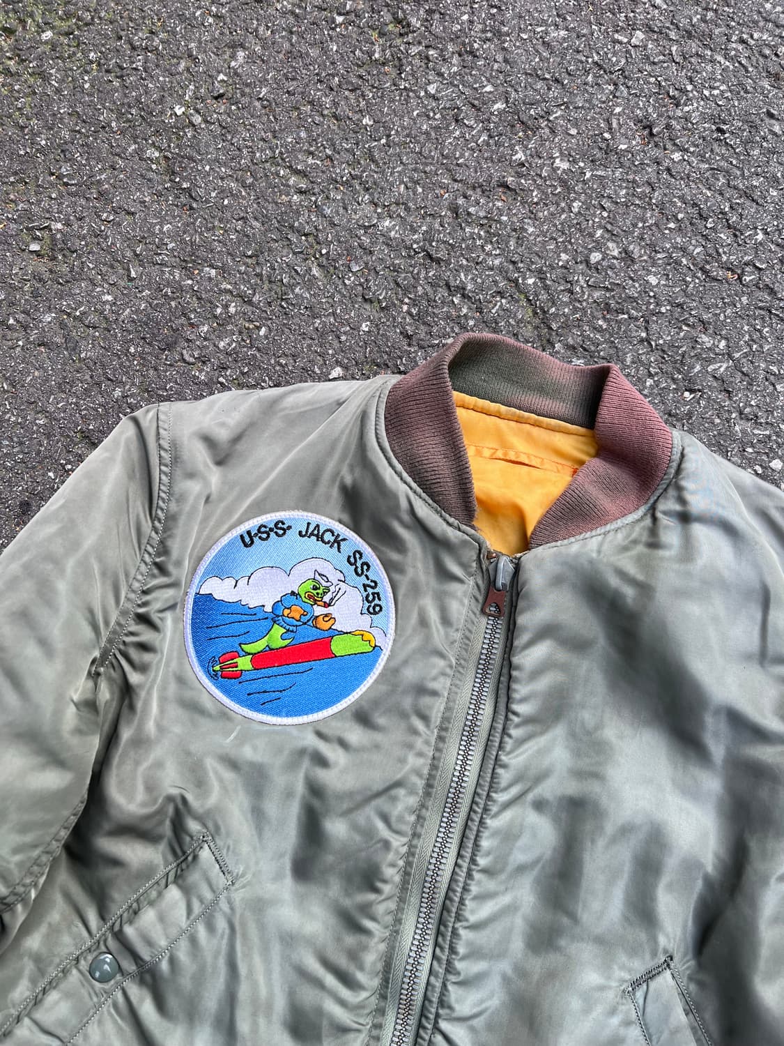 1960's 오리지널 MA-1 D타입 플라이트 자켓 항공점퍼 S 상품이미지2