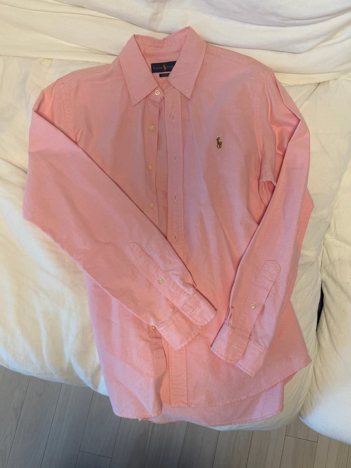 새상품 폴로 랄프로렌 남성 옥스포드 셔츠 핑크 m 상품이미지2
