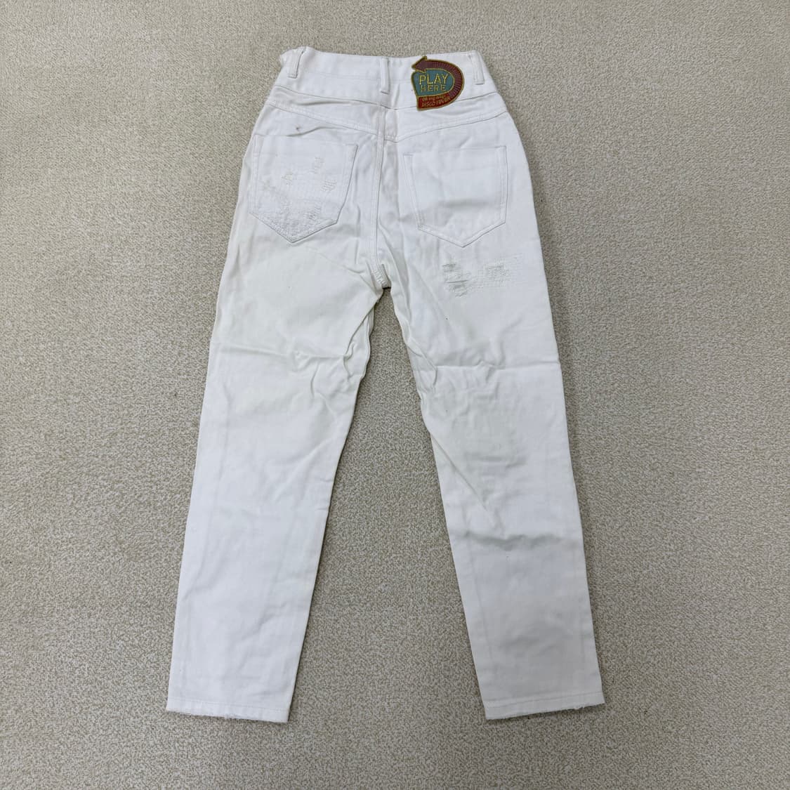 64 쥬시쥬디 화이트 데미지 데님팬츠 0121T2 상품이미지2