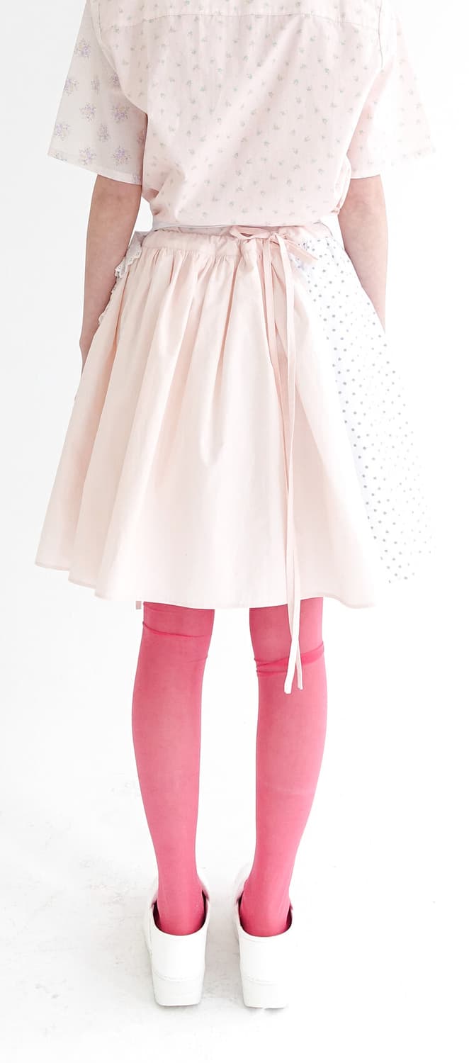 샵페어리 [F.E.E.S] half pattern cotton skirt 상품이미지3