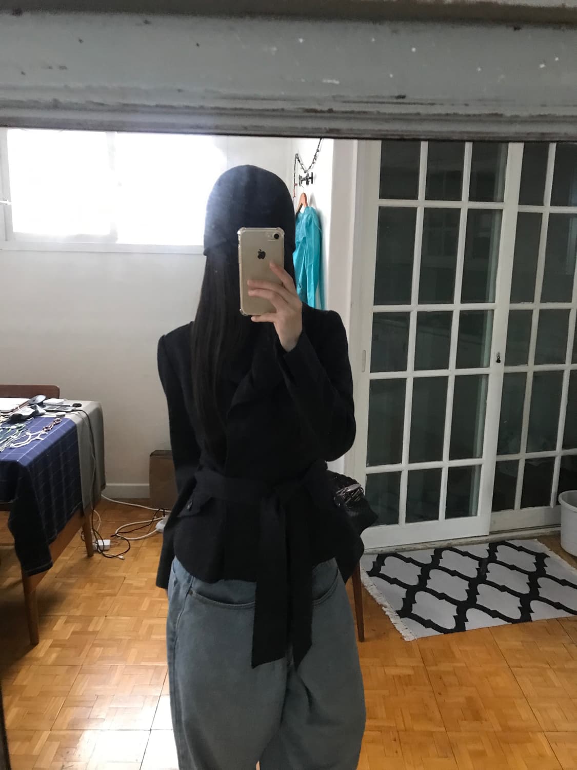 vintage belt charcoal jacket 상품이미지6