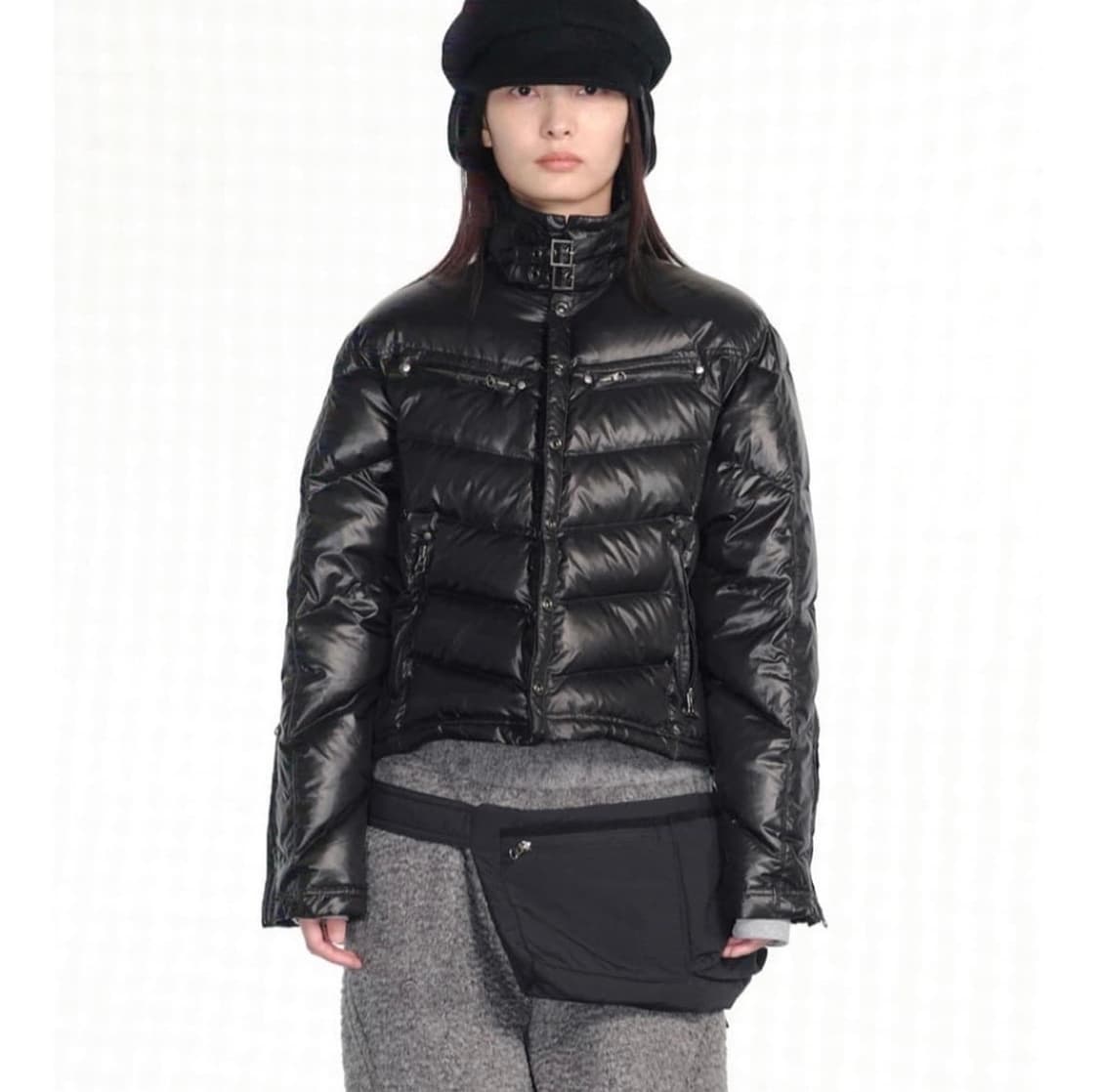 Cerric 버클 스카 다운 재킷 상품이미지1