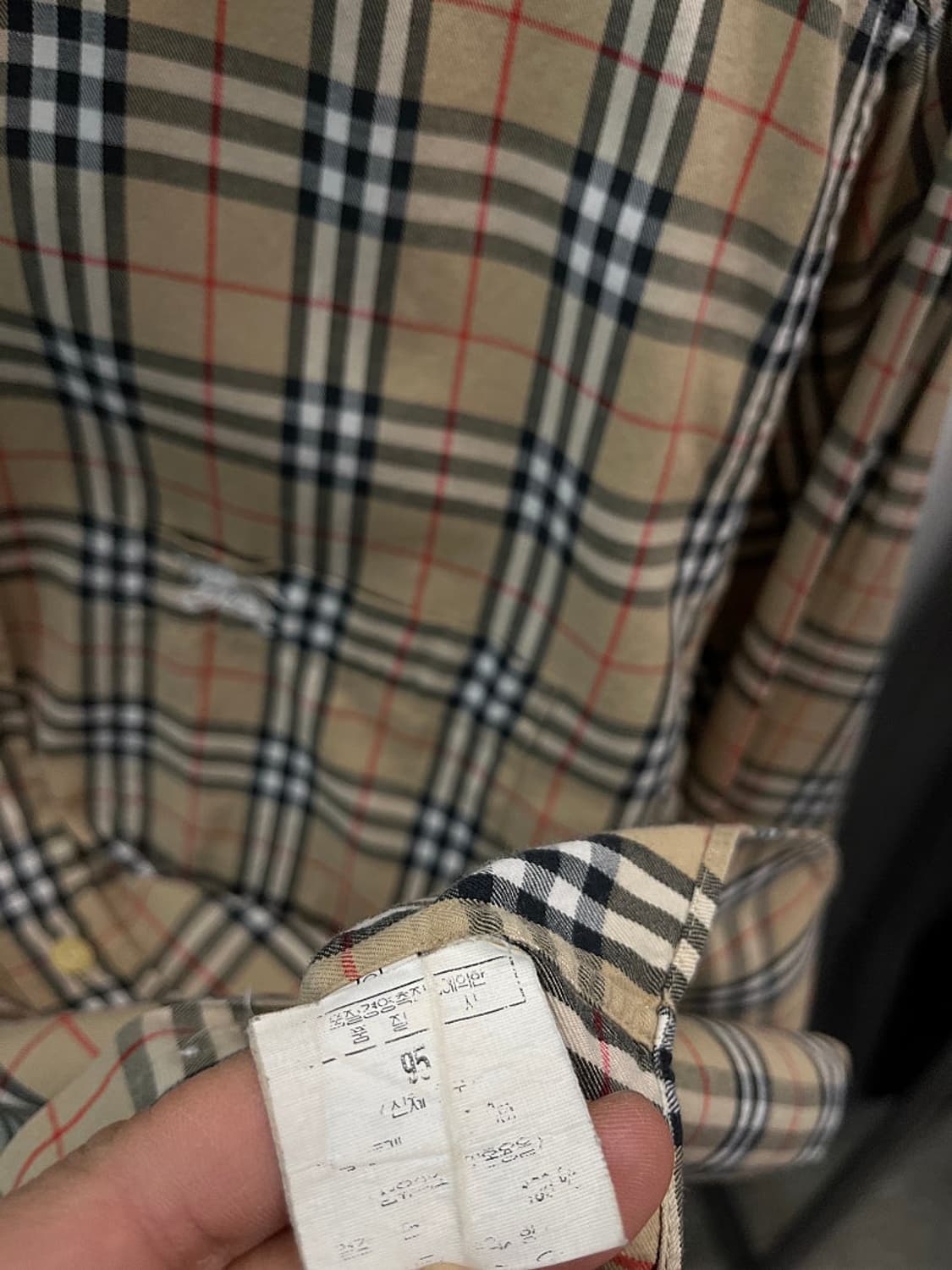 95) 버버리 노바체크 체크셔츠  상품이미지7