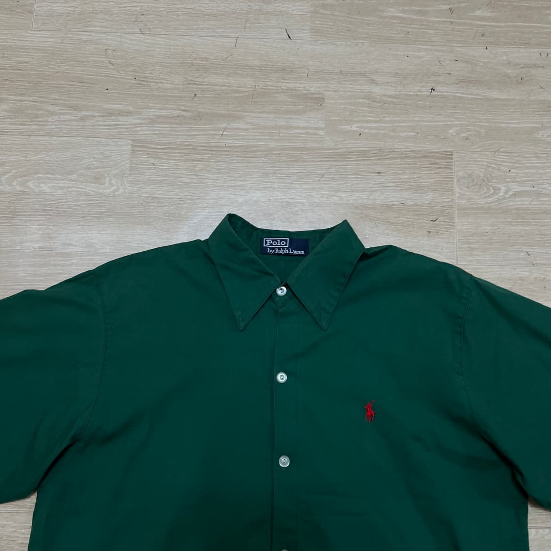 폴로 랄프로렌 스몰포니 반팔 셔츠 [그린] L/100 상품이미지2