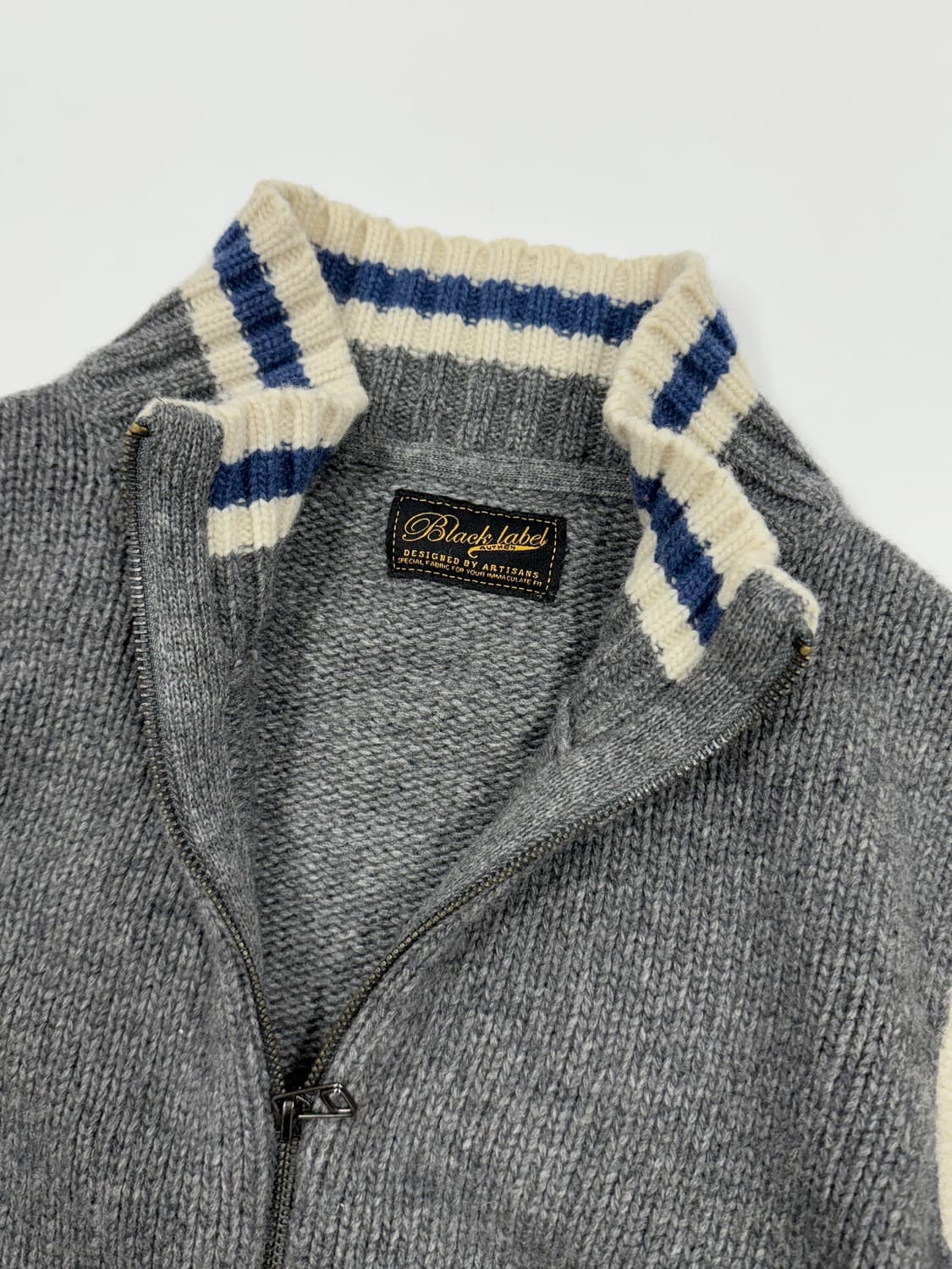 JV 바시티 투포켓 니트집업 상품이미지5