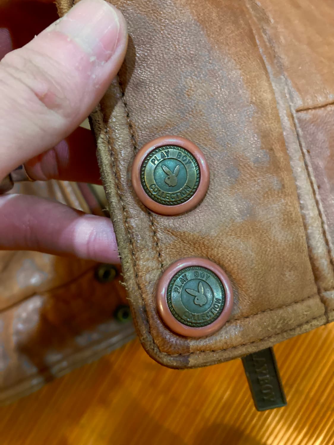 플레이보이 90‘s 램스킨 레더자켓 상품이미지7