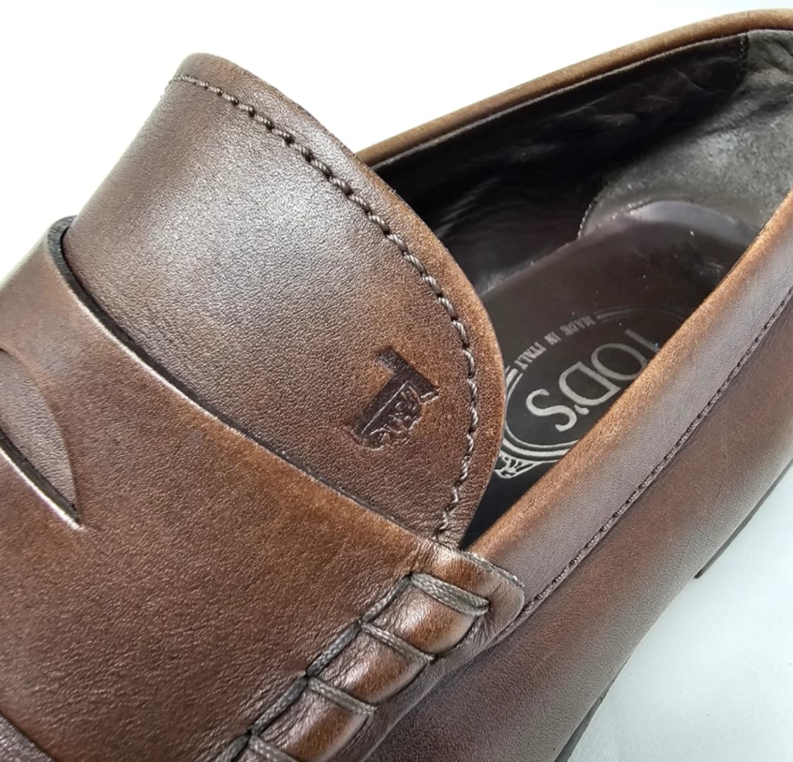 토즈 남성 브라운 가죽 로퍼 9사이즈 상품이미지8