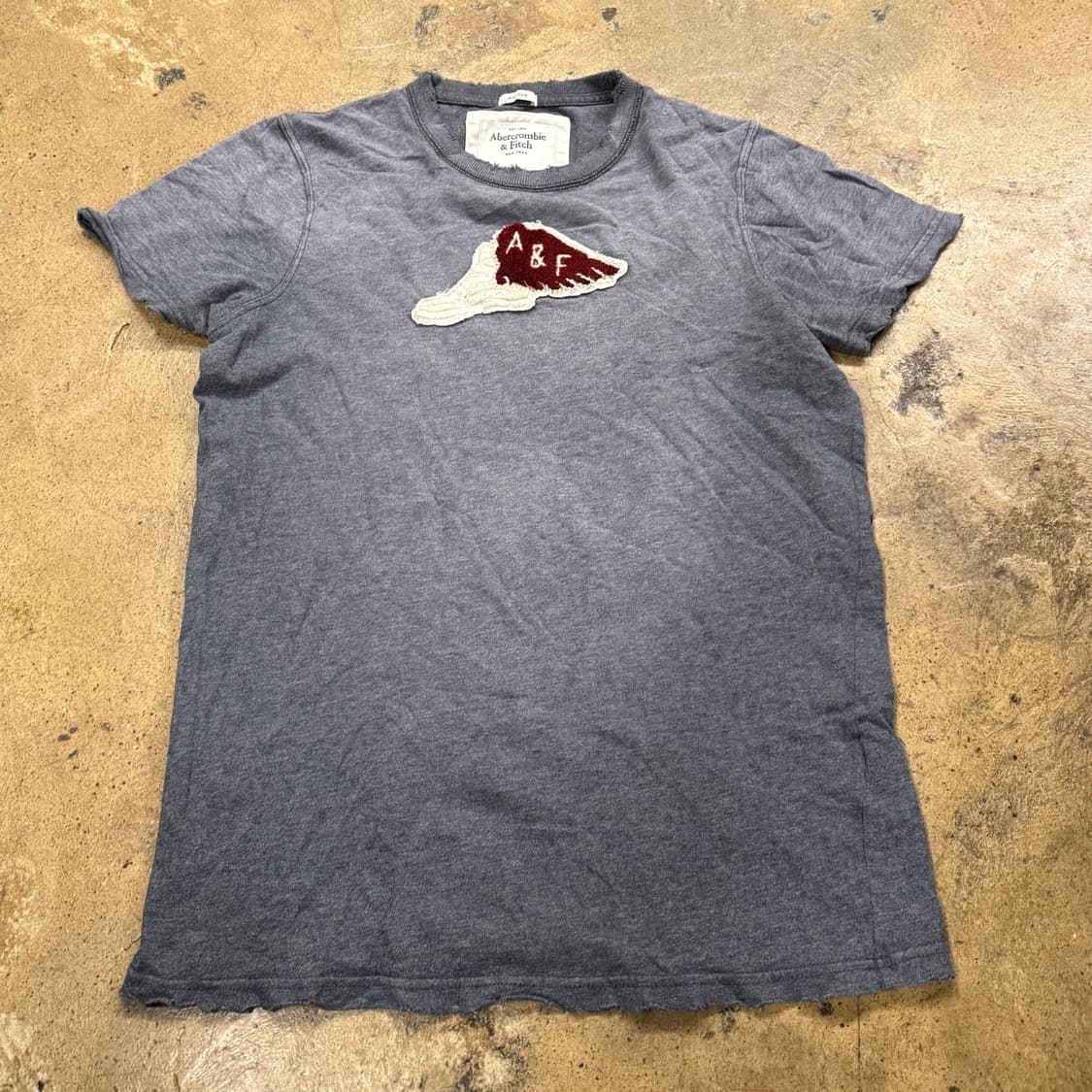 아베크롬비 그레이 반팔 티 상품이미지2