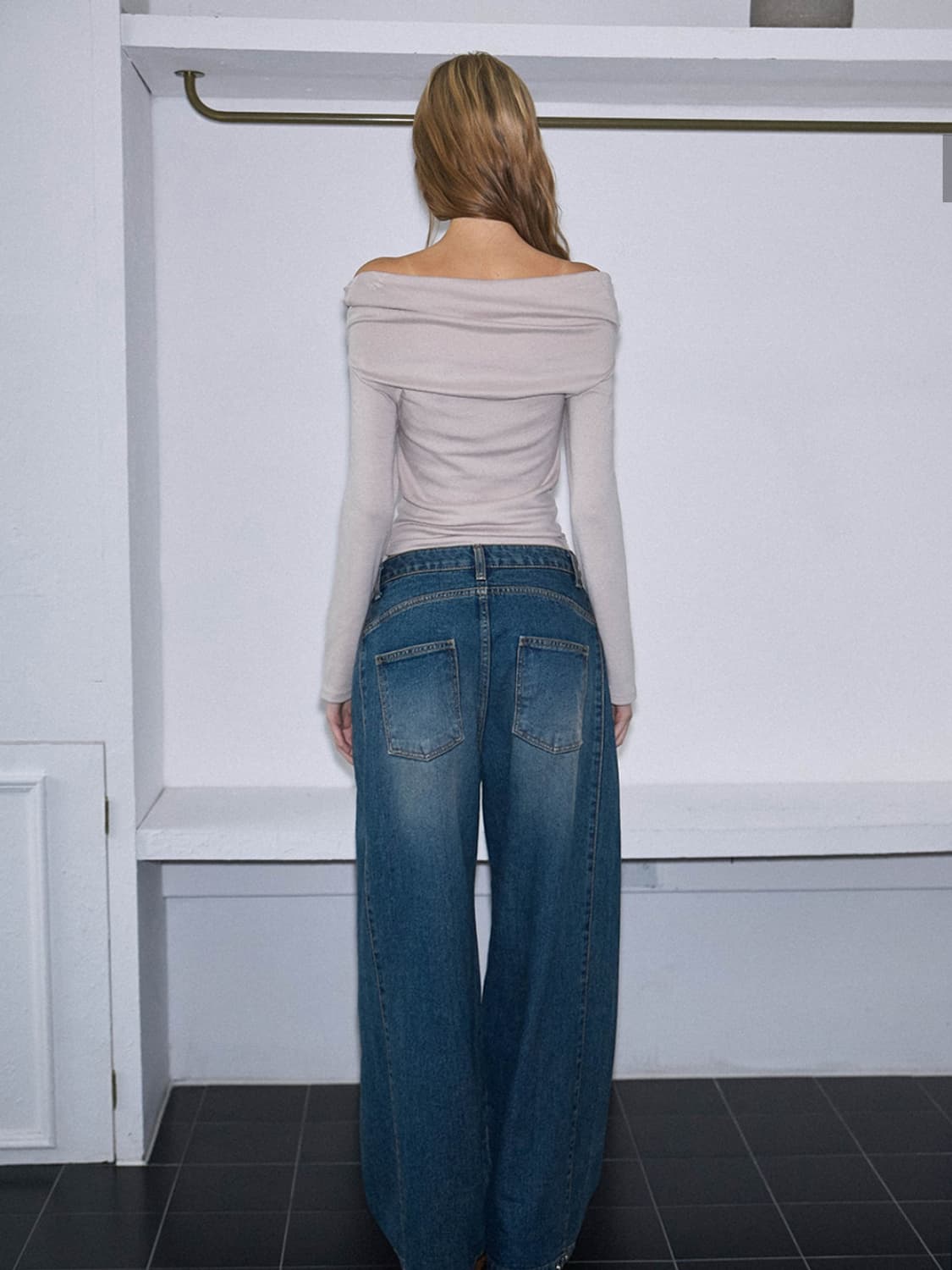 로제프란츠 오프숄더 롱슬리브[베이지] 상품이미지3