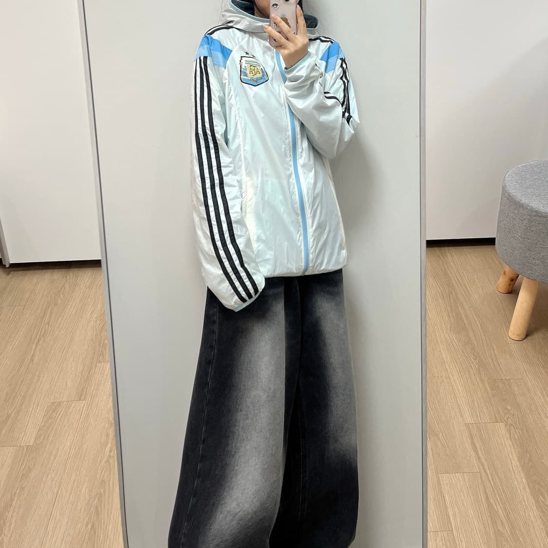 아디다스 14-15 아르헨티나 축구 국대 바람막이 자켓 상품이미지1