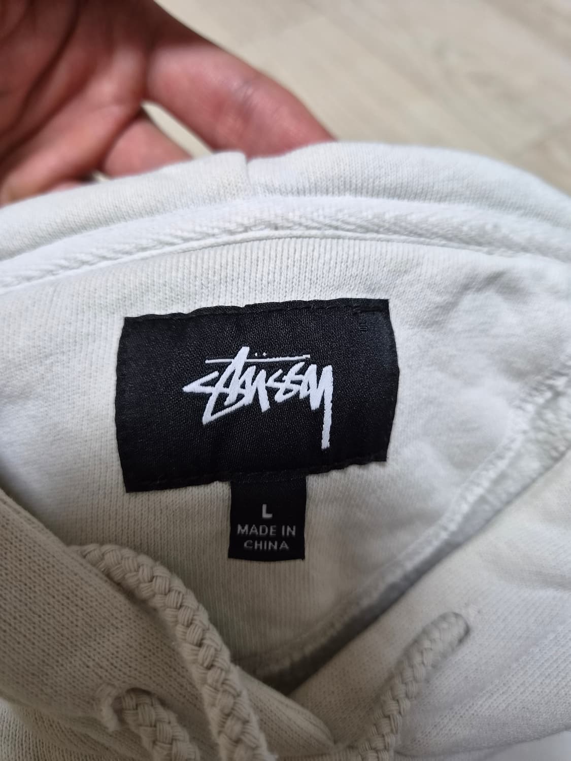 (정품) 스투시 백로고 후드티 라지 상품이미지3
