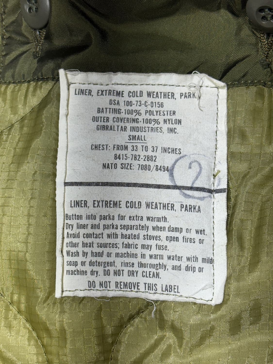 M-65 피쉬테일 개파카 스몰 상품이미지9