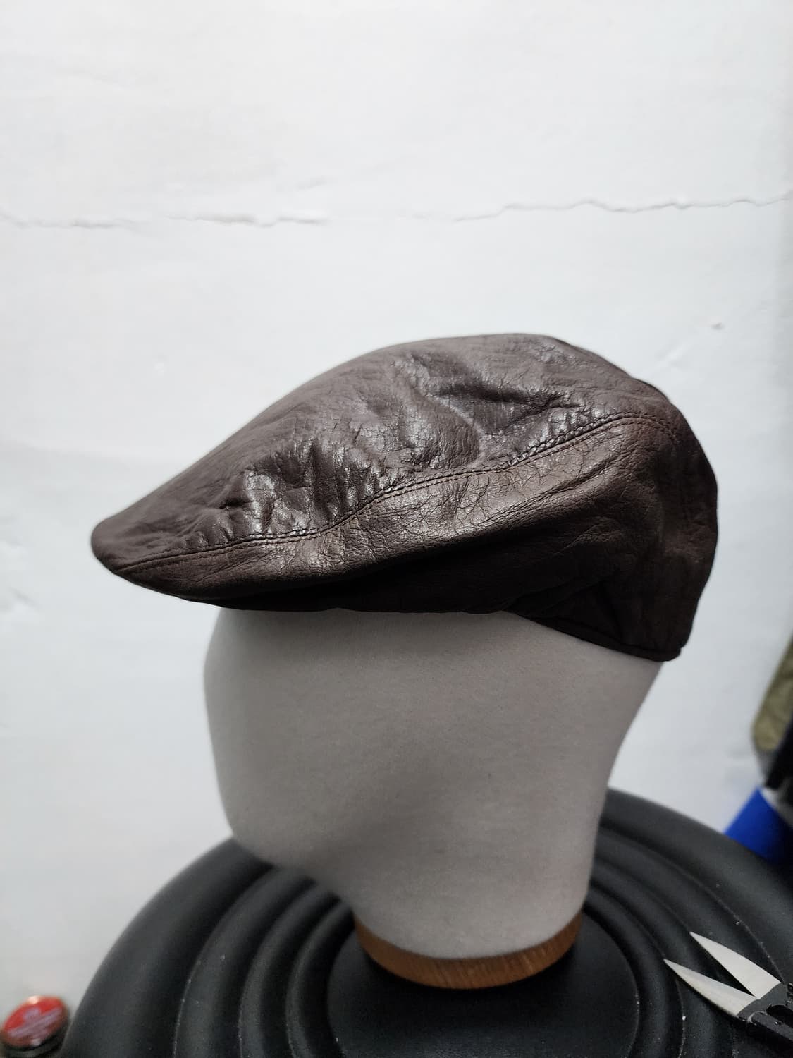 가죽 리얼레더 아메카지 헌팅캡  상품이미지1