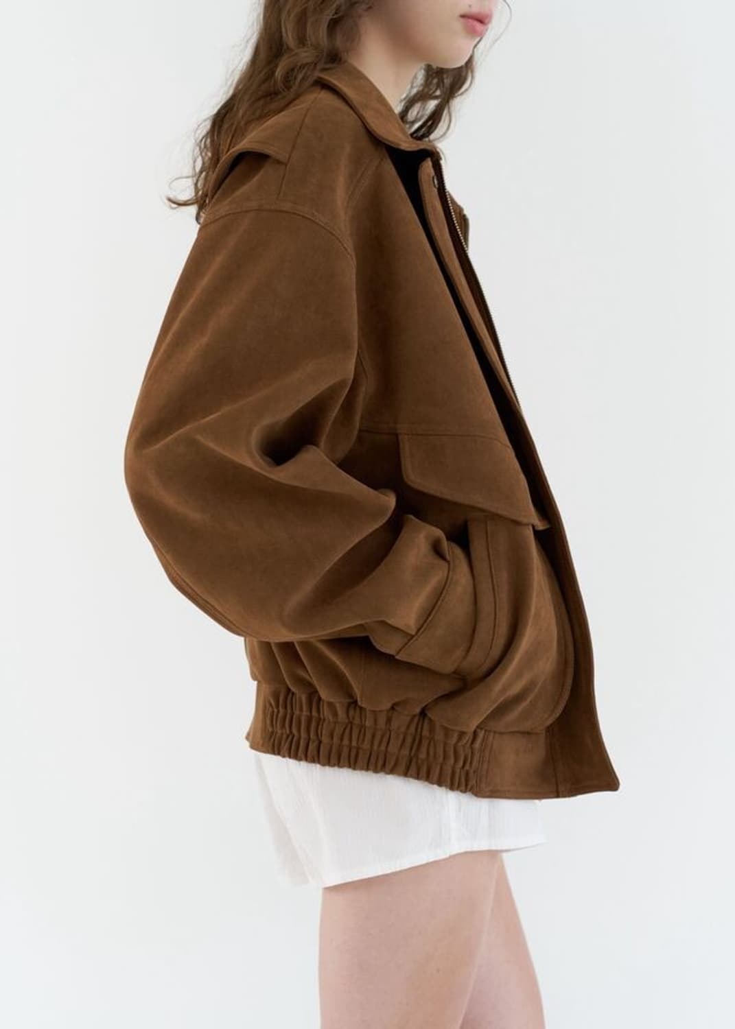 GBH 폭스 스웨이드 봄버 브라운 상품이미지3