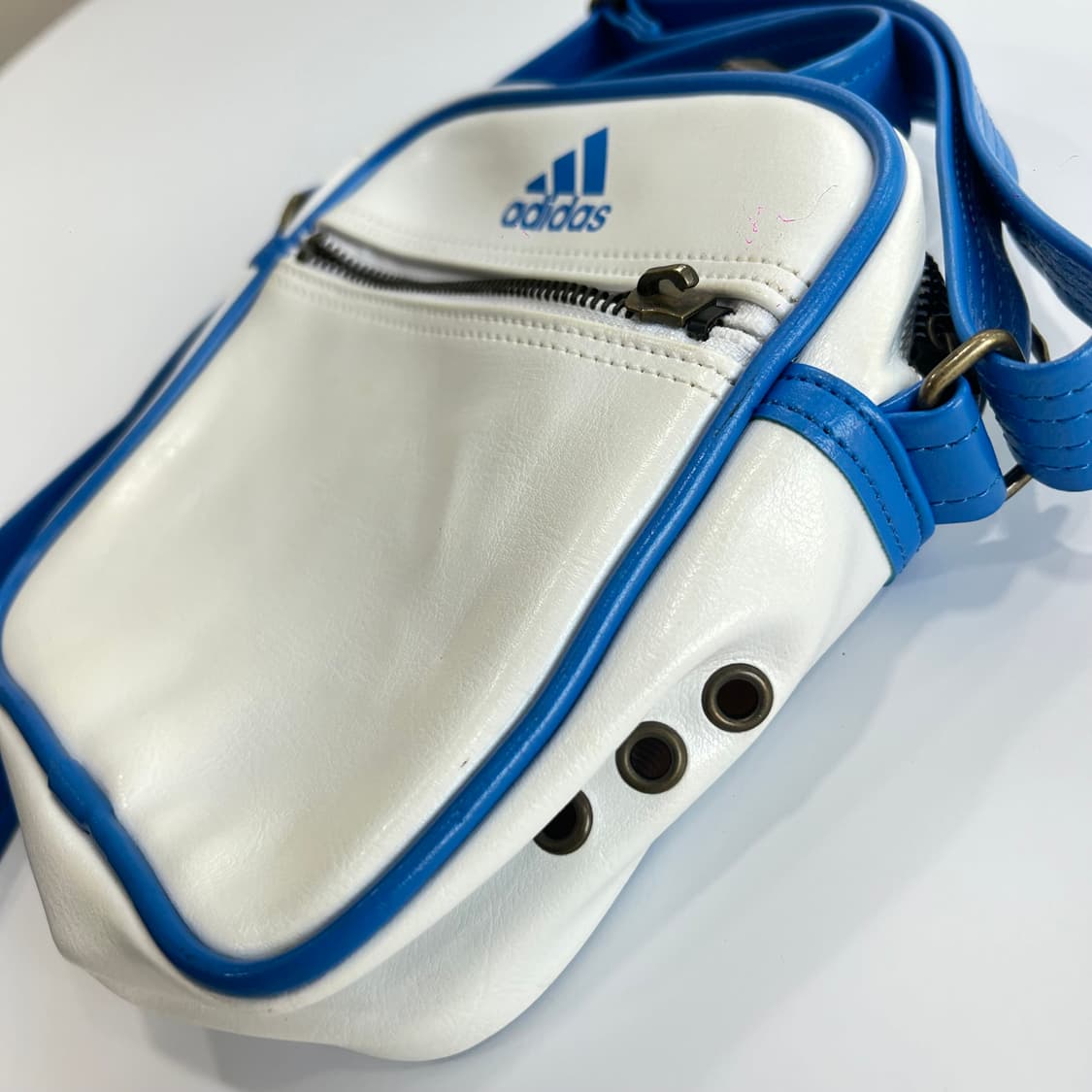 Adidas 아디다스 블루 화이트 배색 미니 크로스백 상품이미지6