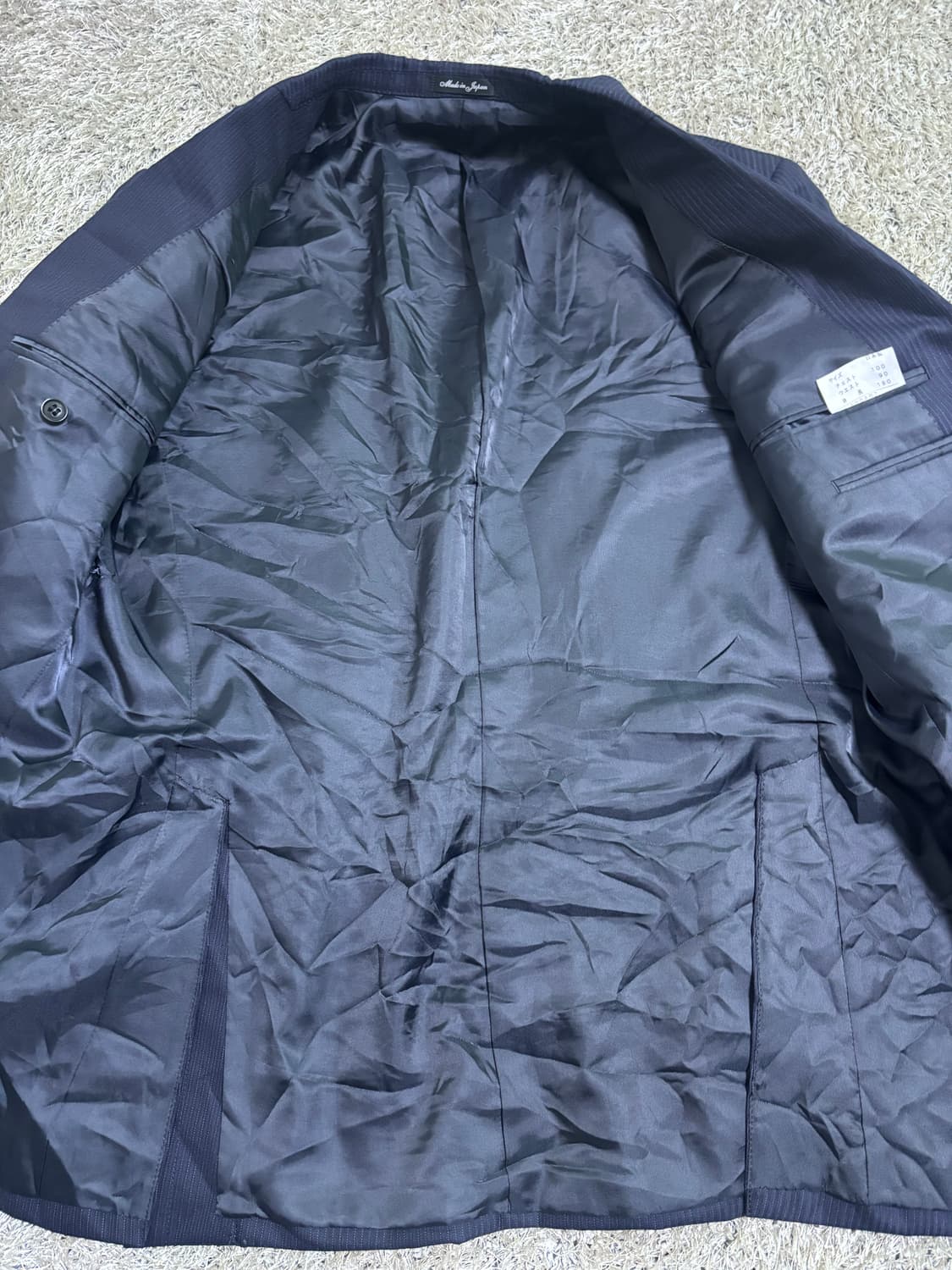 일제 ISLAND FERRI 스트라이프 울 블레이저 사이즈 105-110 상품이미지7