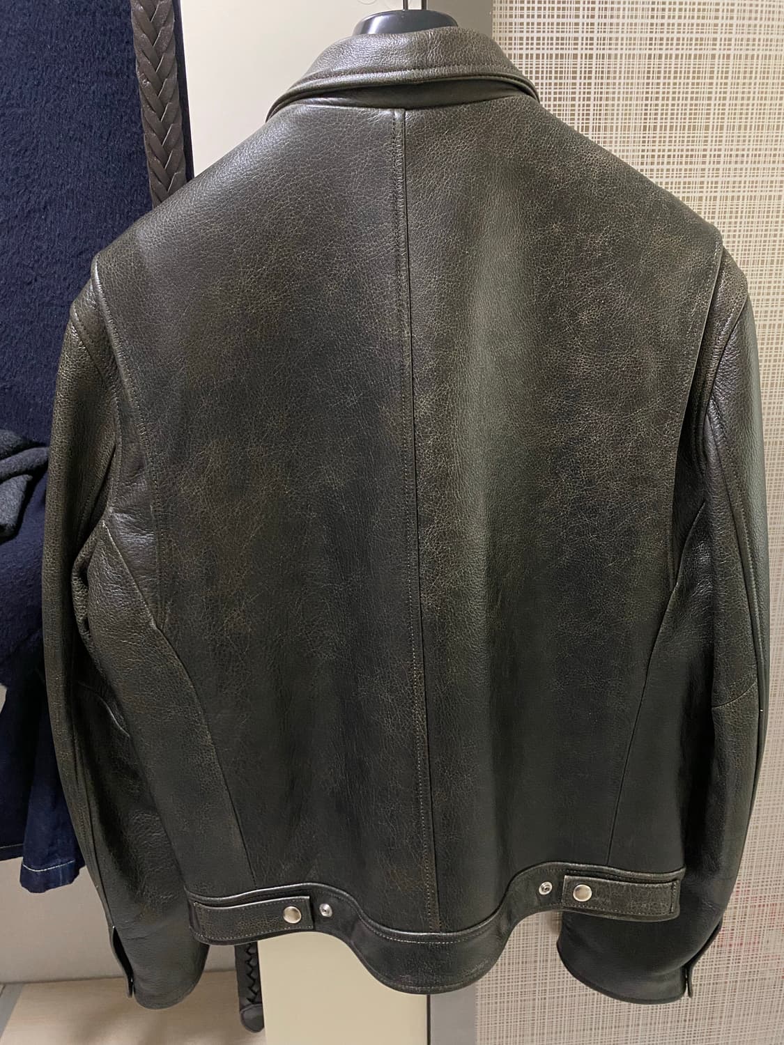 토니웩 25FW 레더 체스트집 자켓 L 상품이미지3