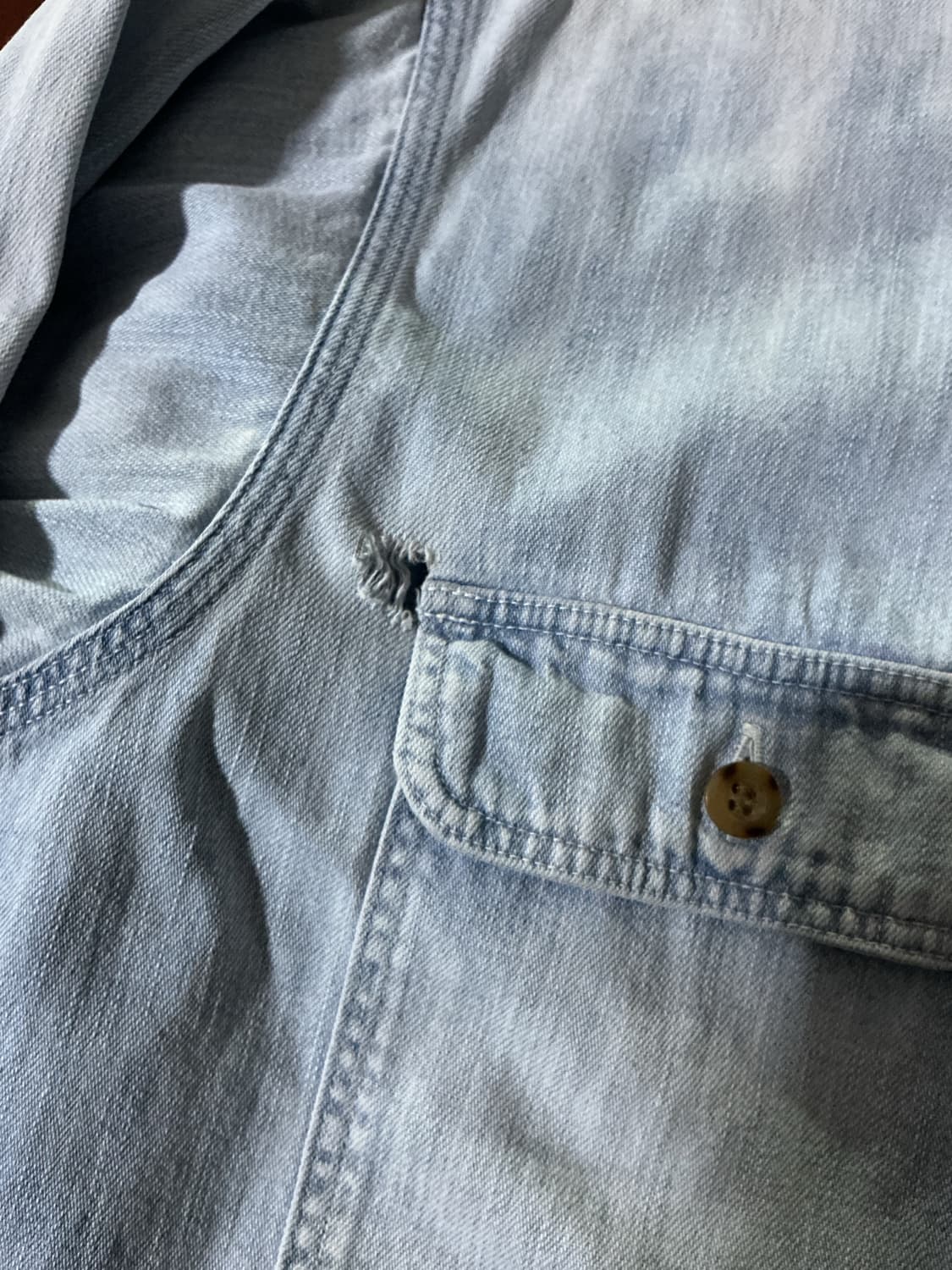 90's USA Vintage Levi's Denim shirt 상품이미지7