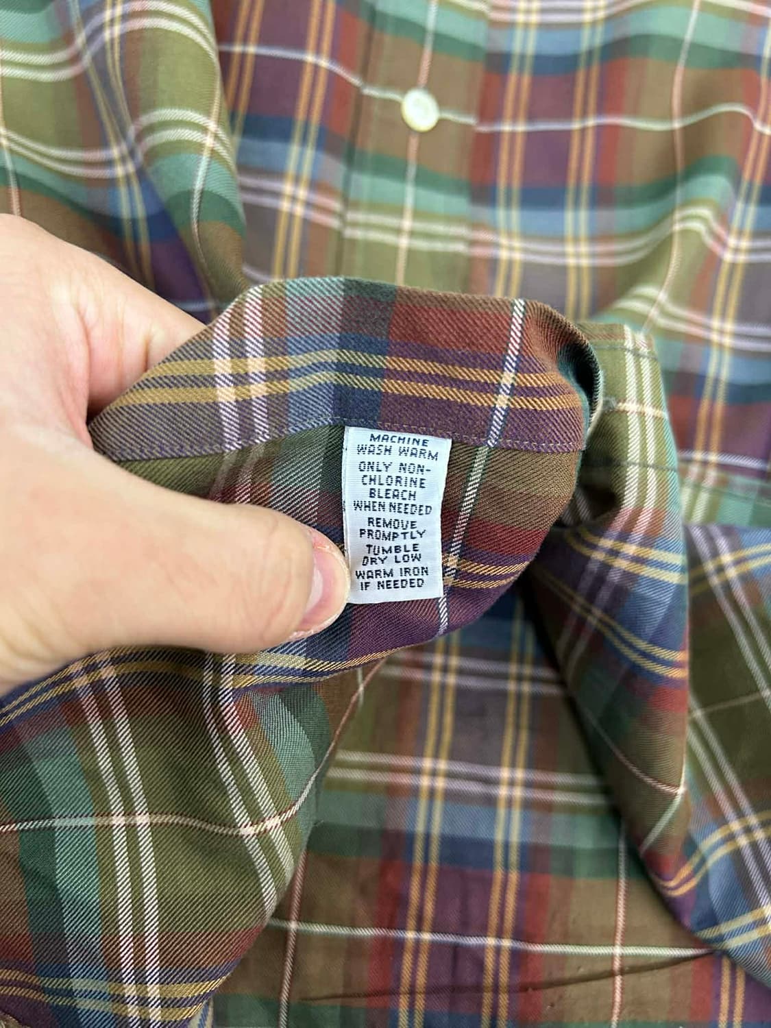 [M] 폴로 랄프로렌 클래식핏 플레이드 체크 패널 셔츠 상품이미지4