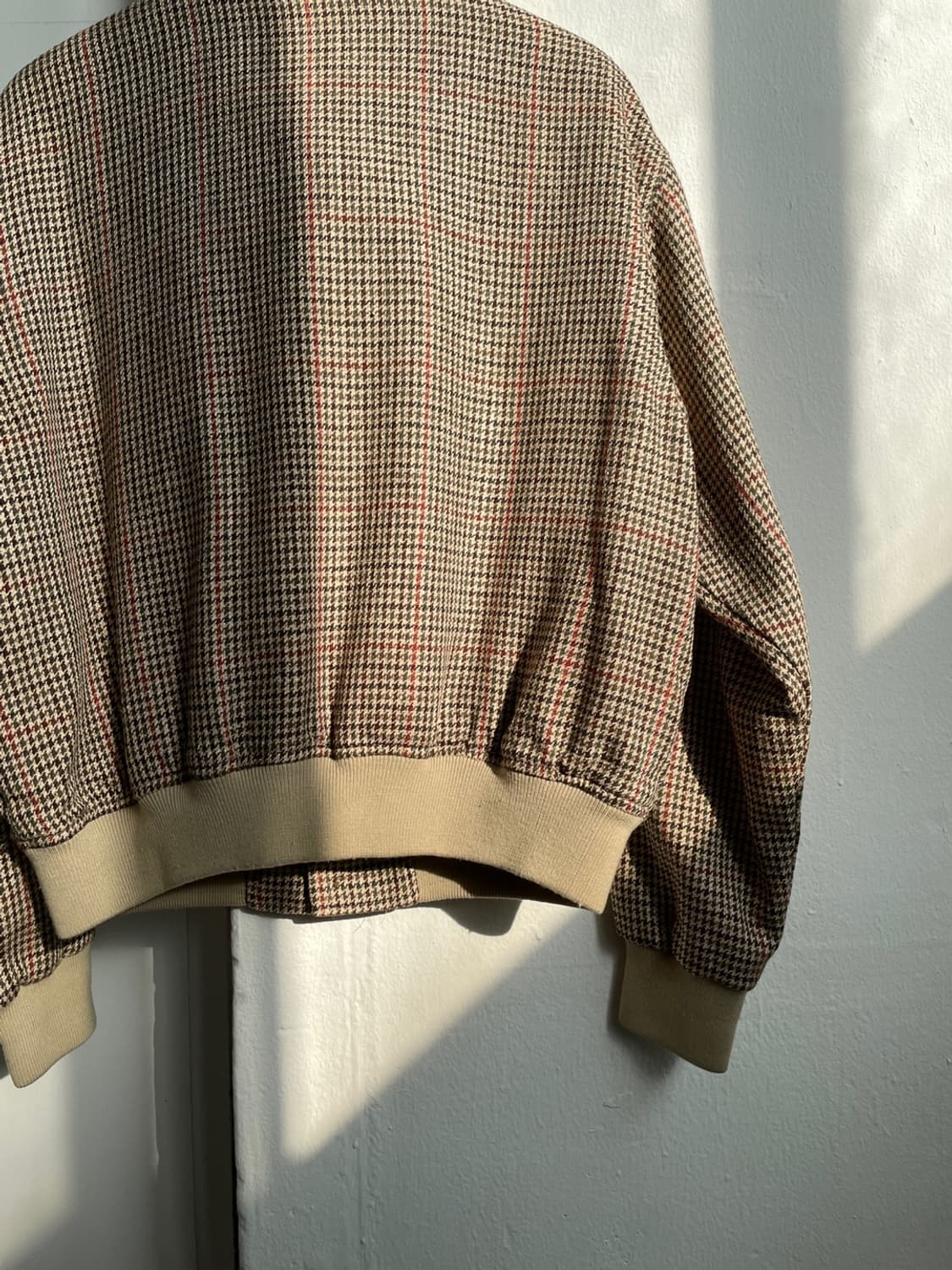 80s 폴로 랄프로렌 하운드투스 트위드 블루종 자켓 상품이미지9